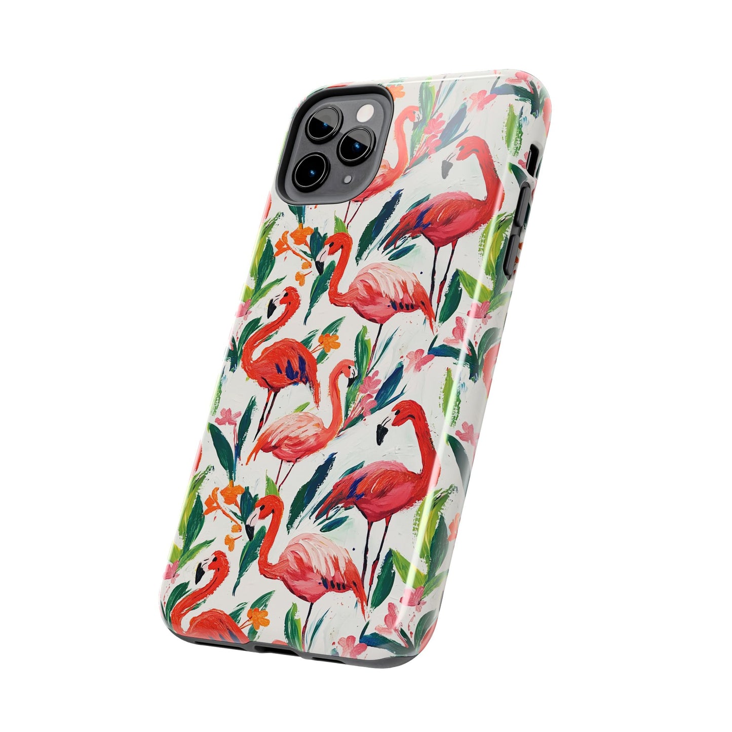 Animal Instinct | Flamingos Tough Phone Case