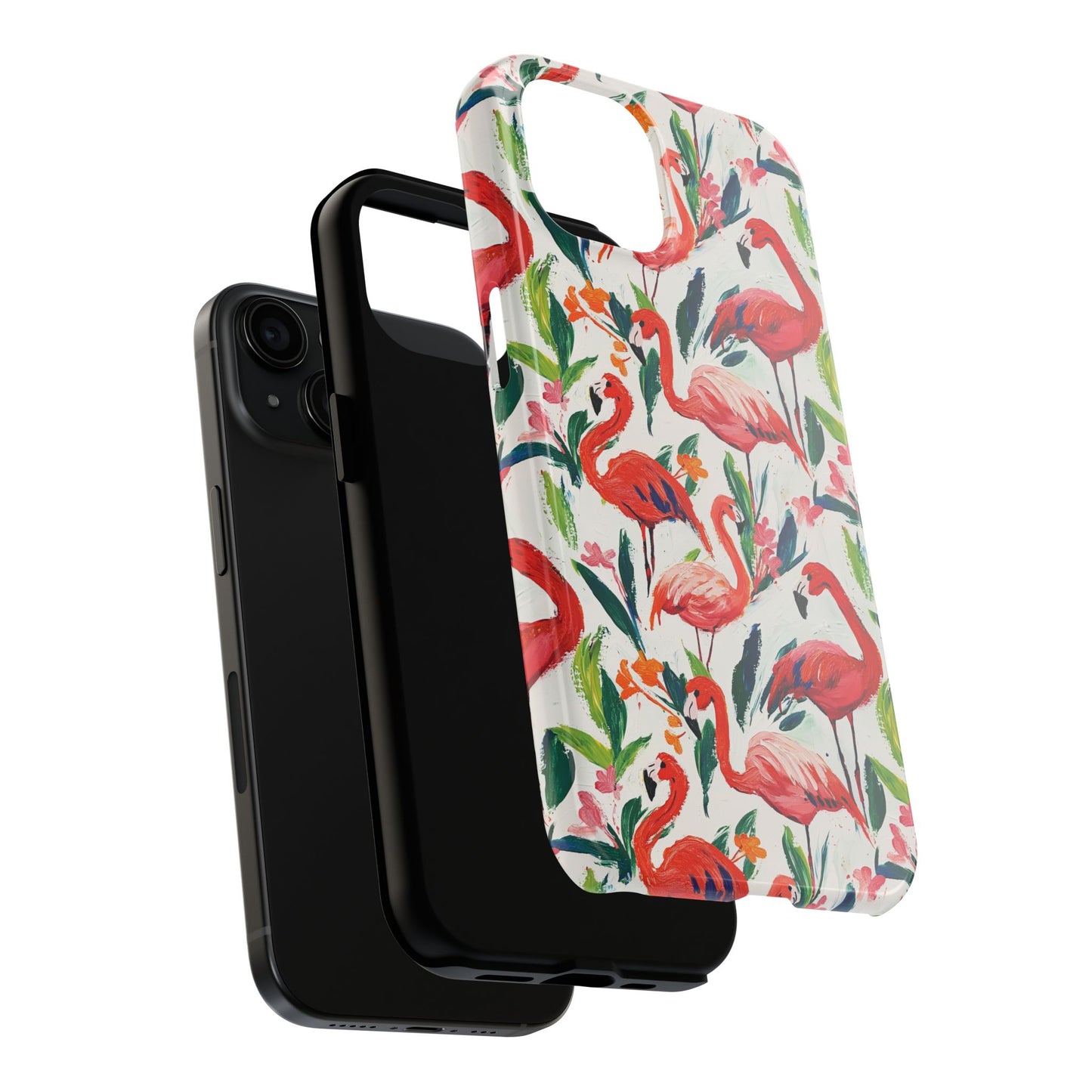 Animal Instinct | Flamingos Tough Phone Case