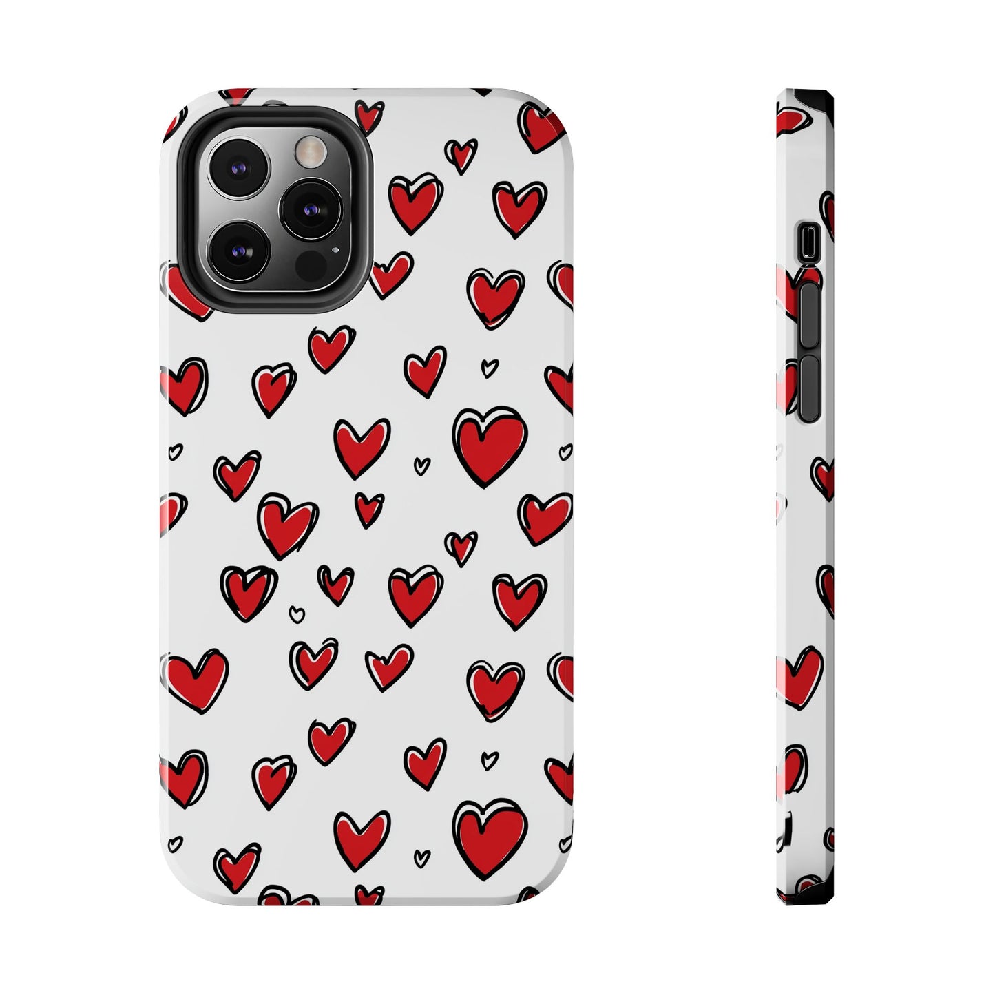 Love is in the Air | Red Hearts Tough Phone Case