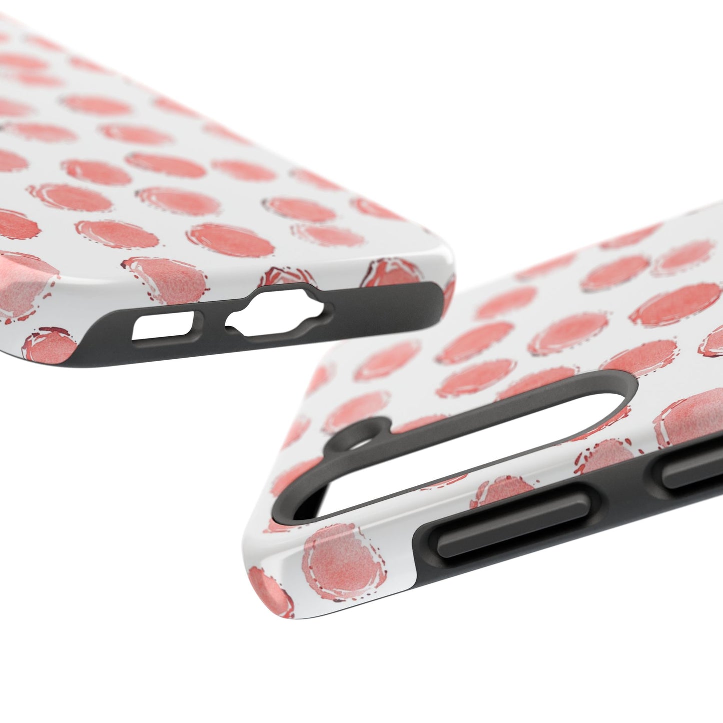 Trendy Spots | Pink Polka Dot Tough Phone Case