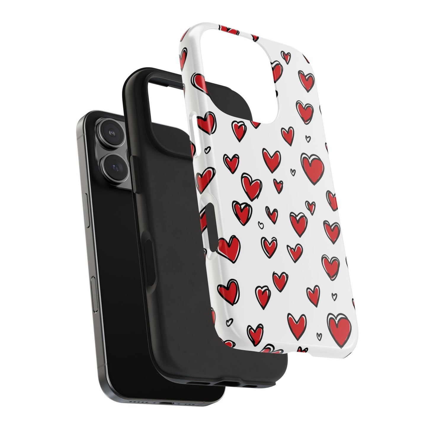 Love is in the Air | Red Hearts Tough Phone Case