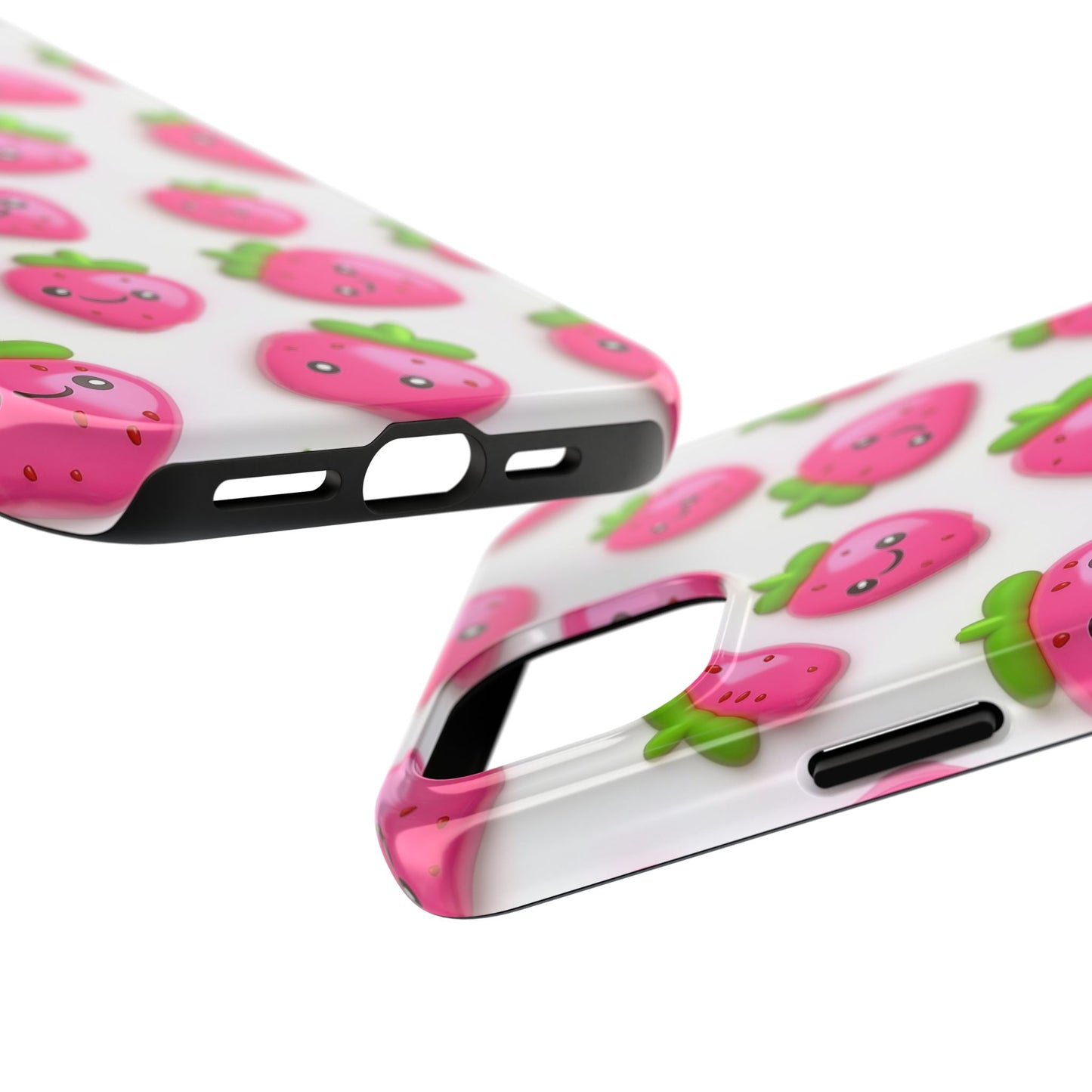 Quirky Chic | Smiling Strawberries Tough Phone Case