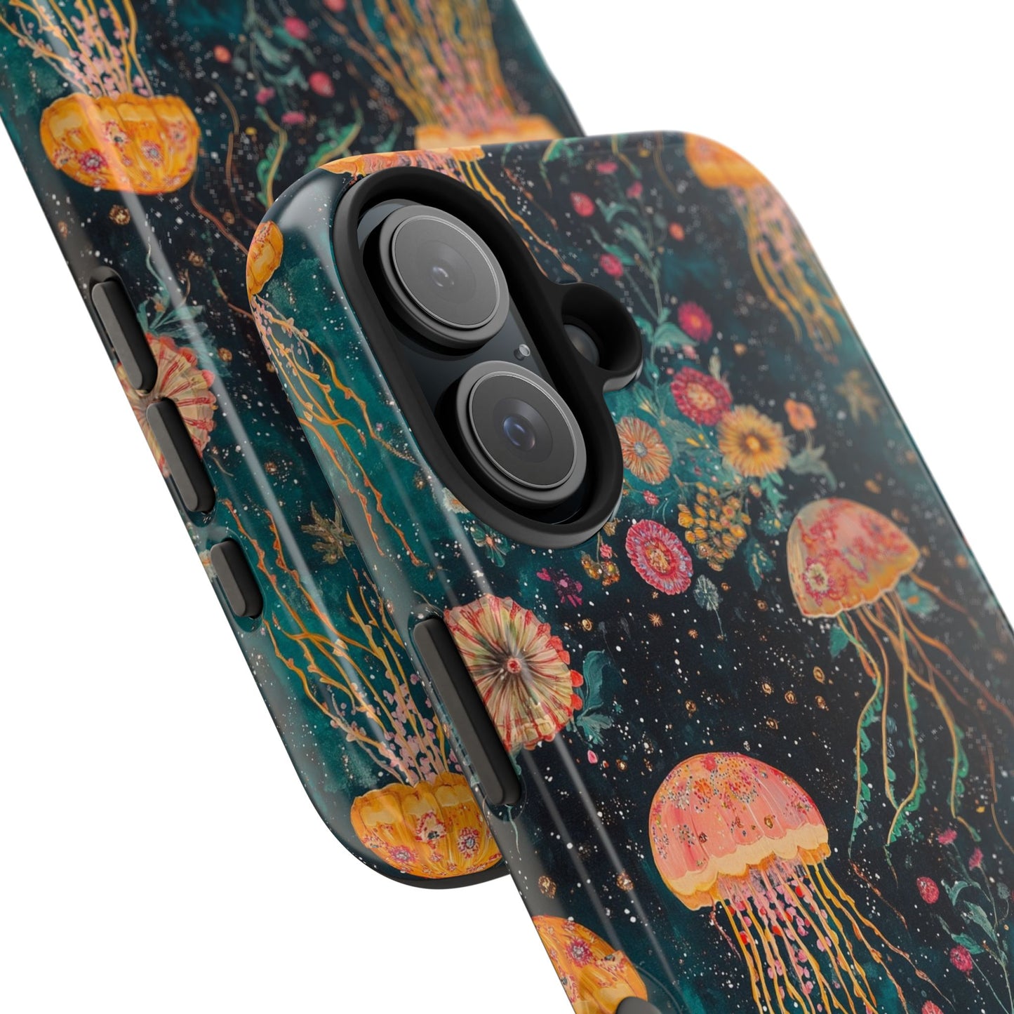 Under the Sea | Jellyfish Phone Cases, Floral Ocean Design, Sea Creature Protective Cover, Unique Tech Accessories, Underwater Theme Gifts, Tough Phone