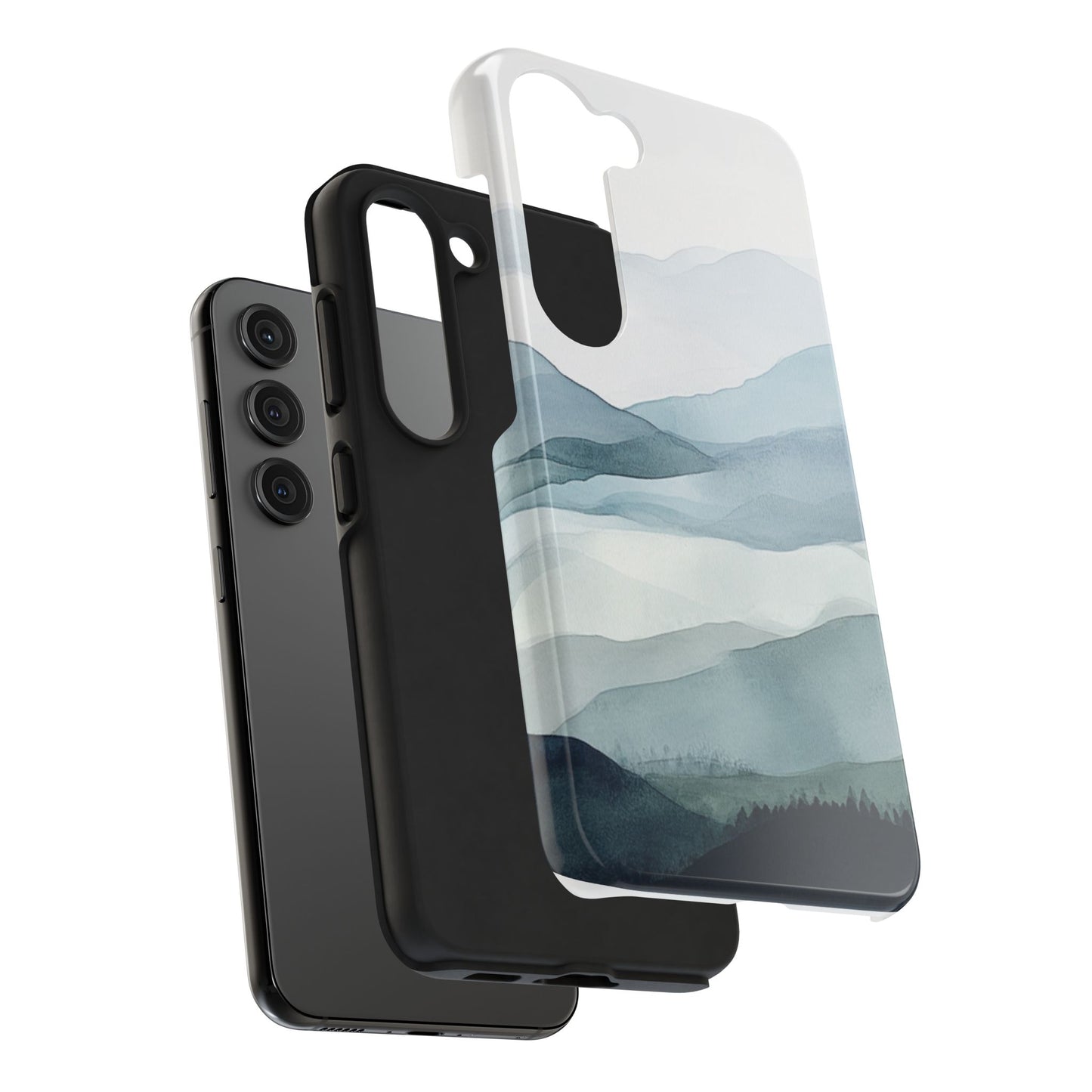 Majestic Mountains | Watercolor Mountain Scene Tough Phone Case