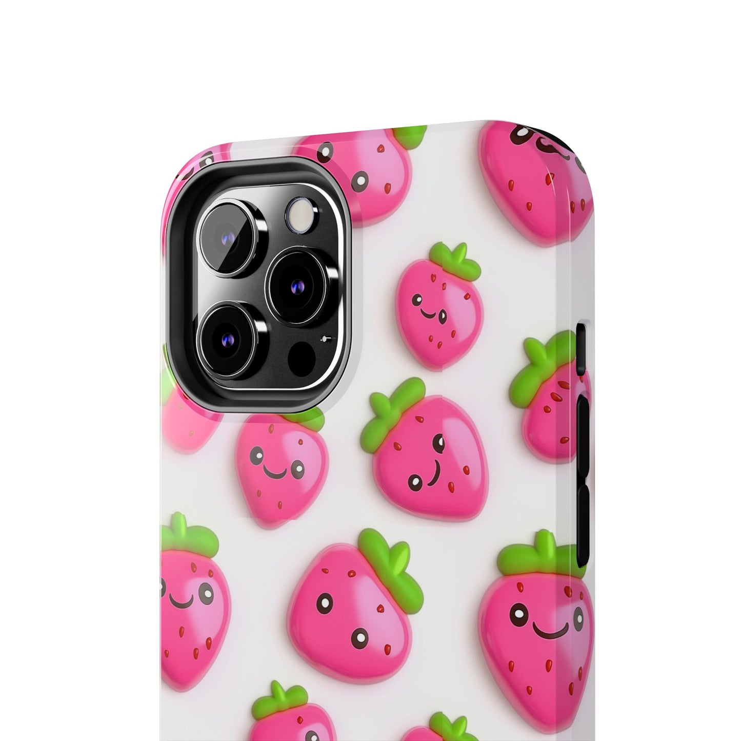 Quirky Chic | Smiling Strawberries Tough Phone Case