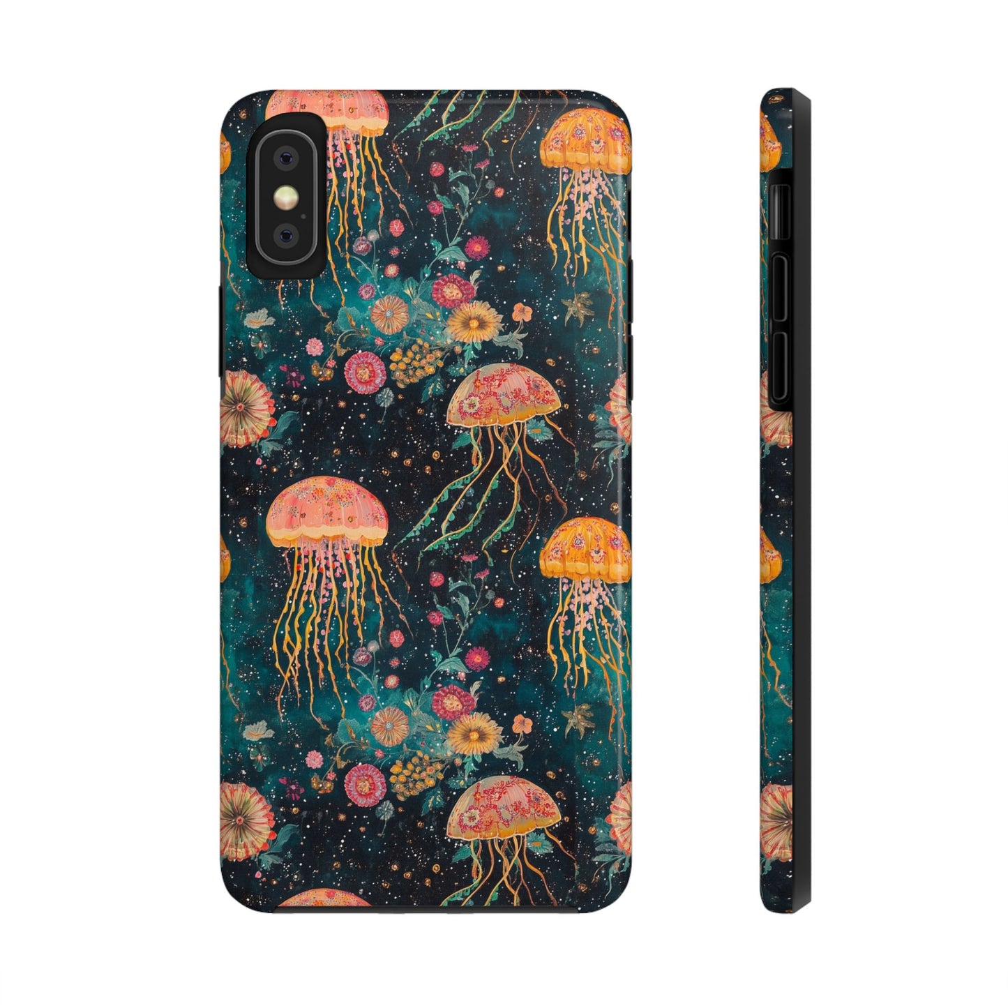 Under the Sea | Jellyfish Phone Cases, Floral Ocean Design, Sea Creature Protective Cover, Unique Tech Accessories, Underwater Theme Gifts, Tough Phone