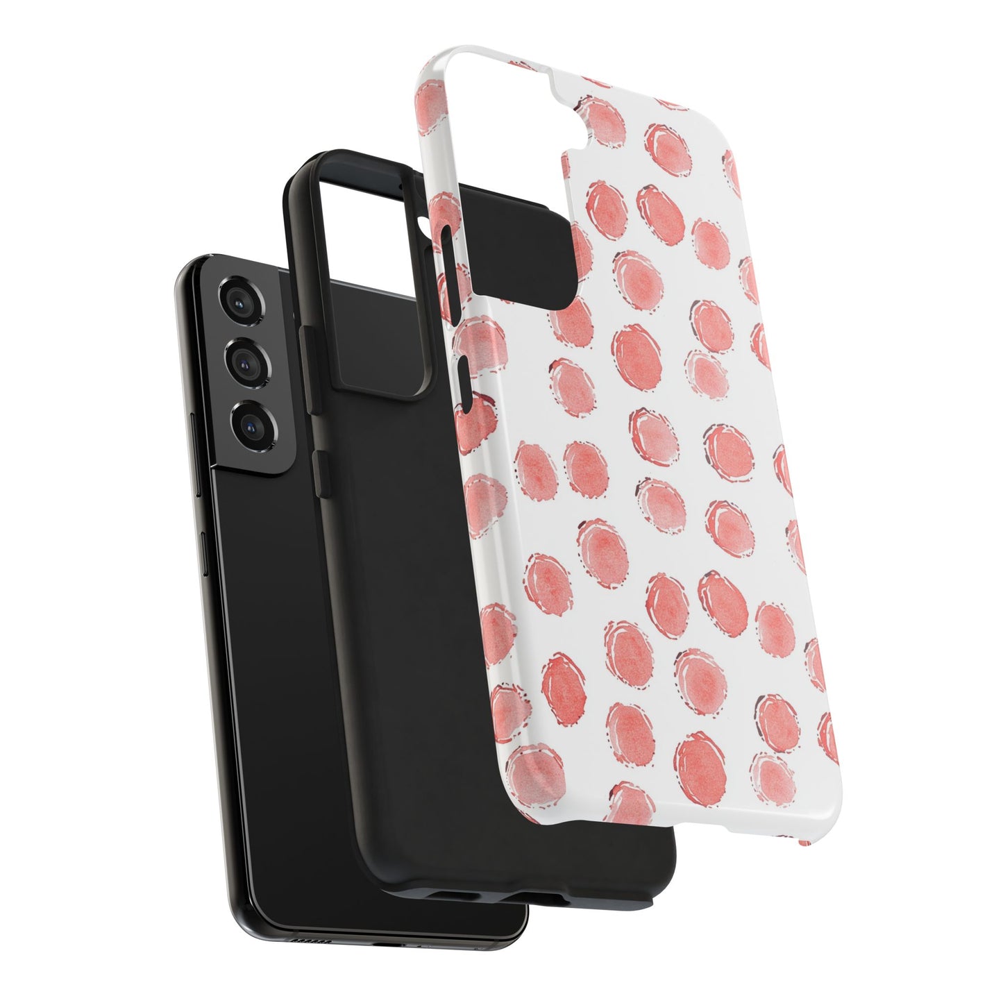 Trendy Spots | Pink Polka Dot Tough Phone Case