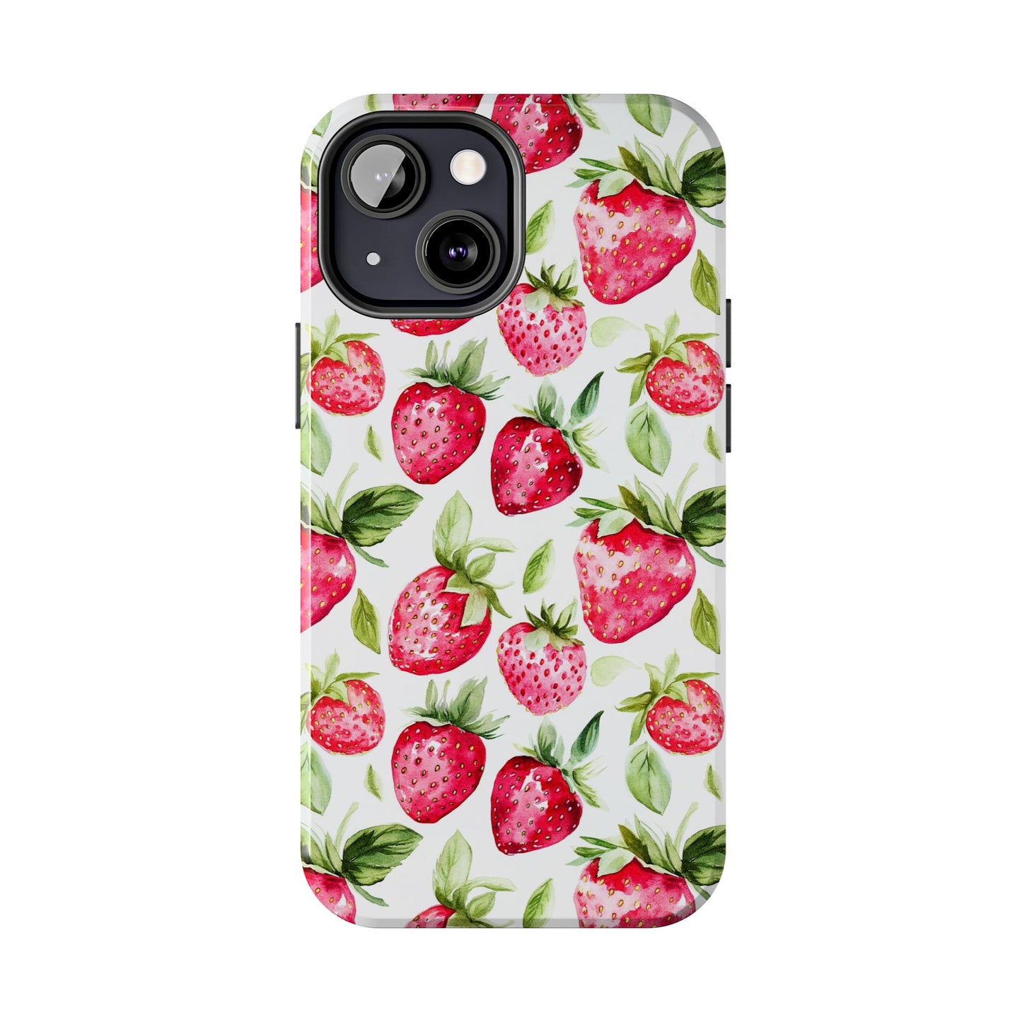 Nature Lover | Strawberry Watercolor Tough Phone Case