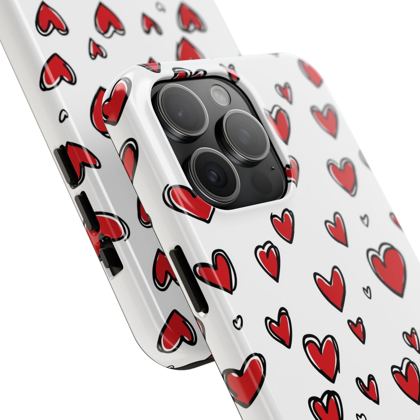Love is in the Air | Red Hearts Tough Phone Case