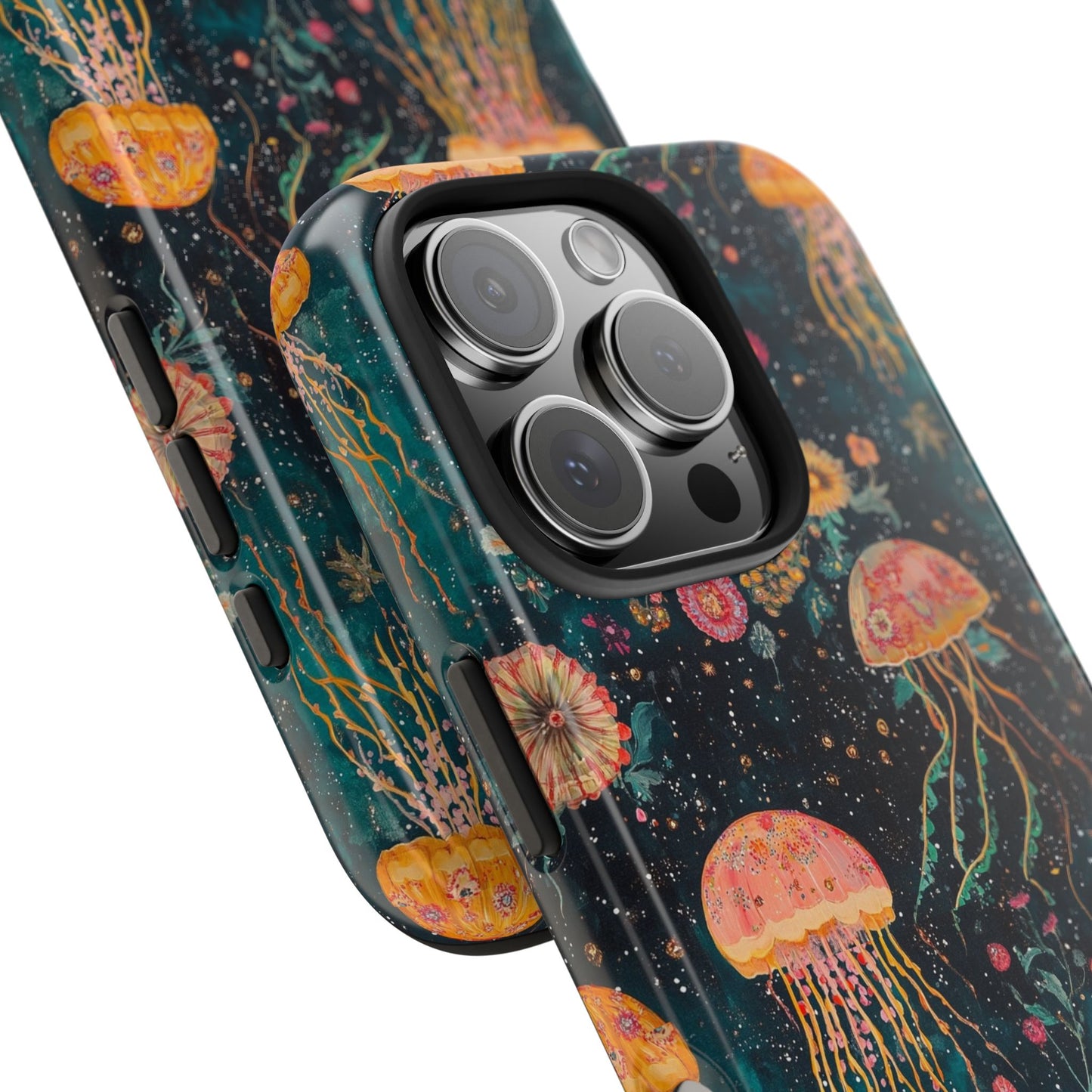 Under the Sea | Jellyfish Phone Cases, Floral Ocean Design, Sea Creature Protective Cover, Unique Tech Accessories, Underwater Theme Gifts, Tough Phone
