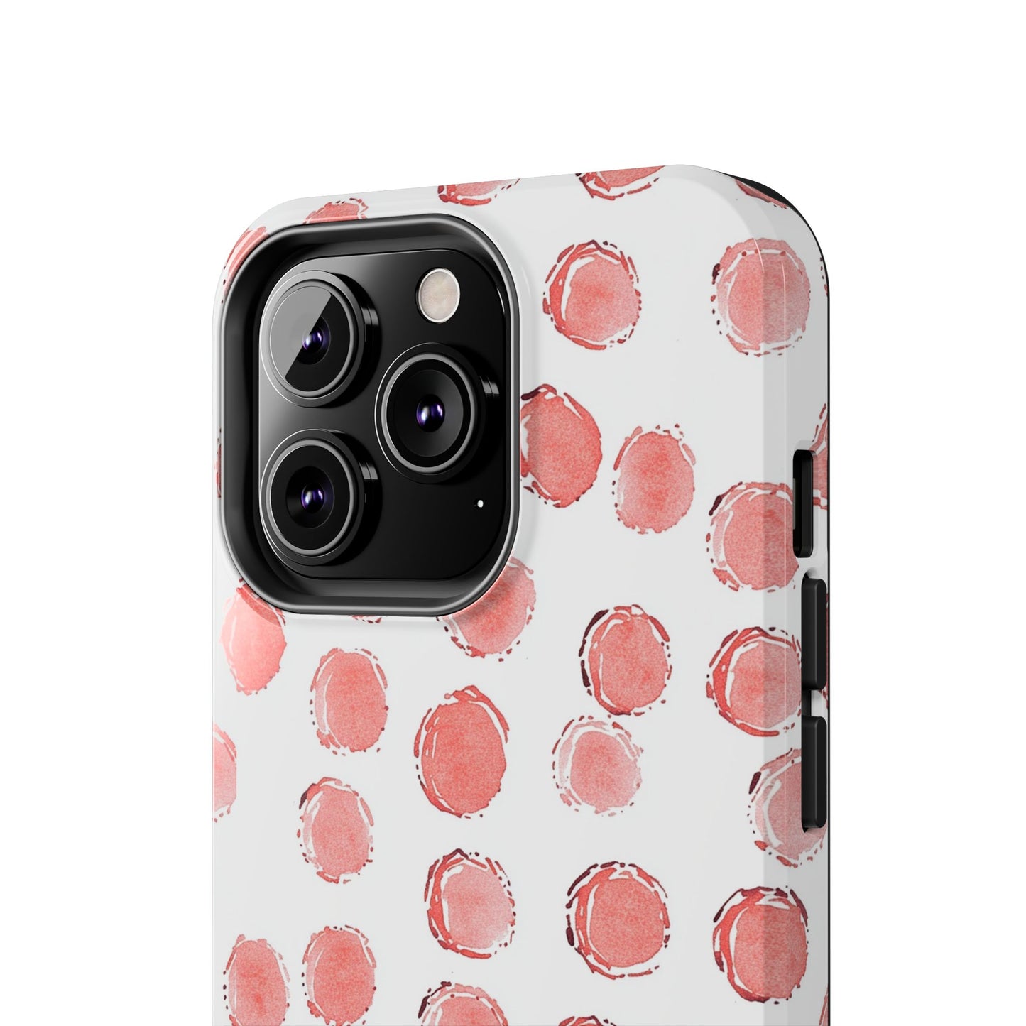 Trendy Spots | Pink Polka Dot Tough Phone Case