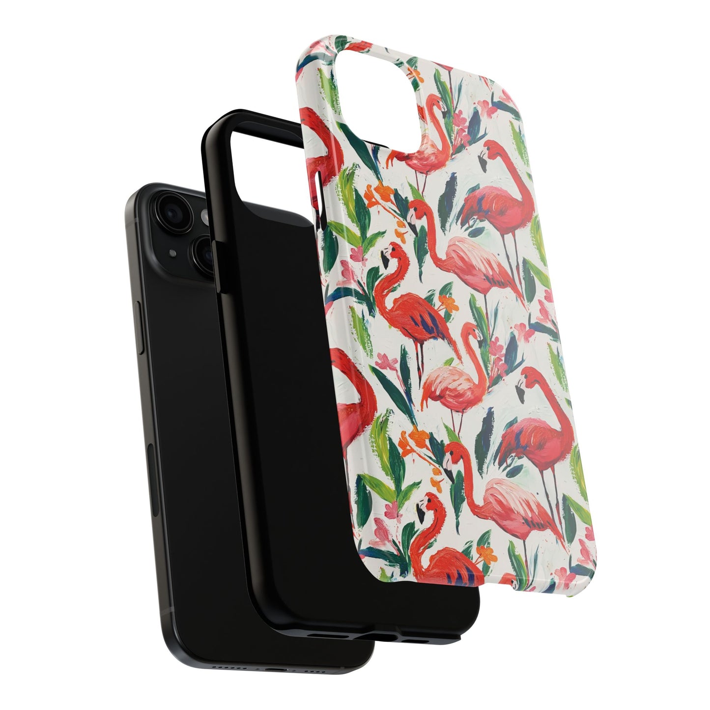 Animal Instinct | Flamingos Tough Phone Case