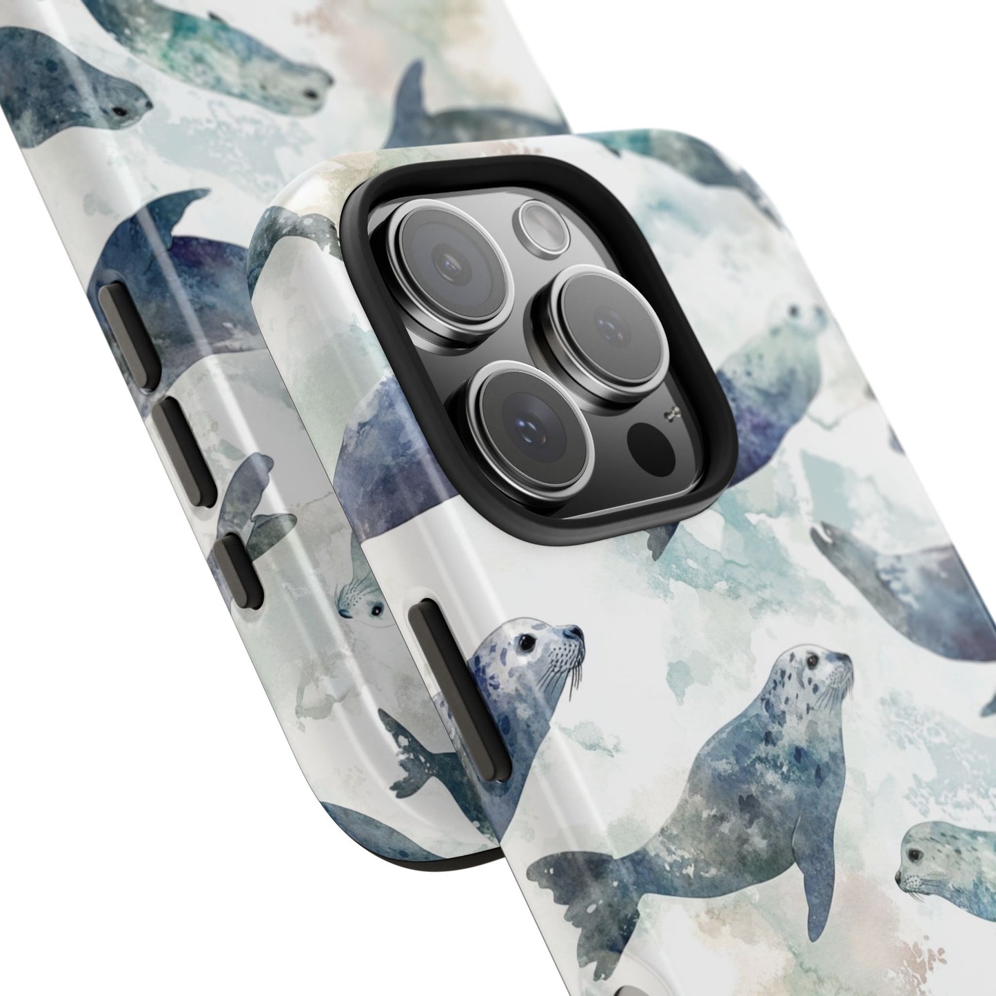 Animal Instinct | Watercolor Leopard Seals