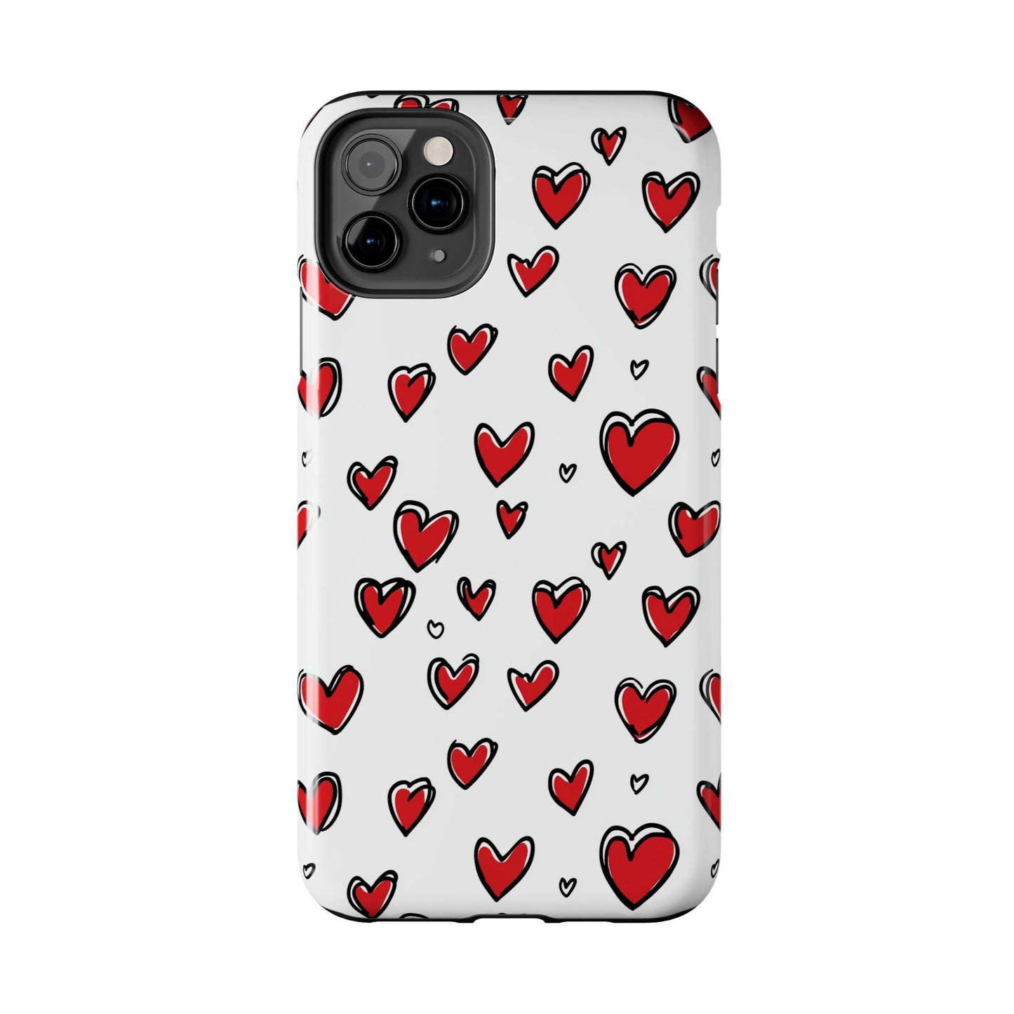 Love is in the Air | Red Hearts Tough Phone Case