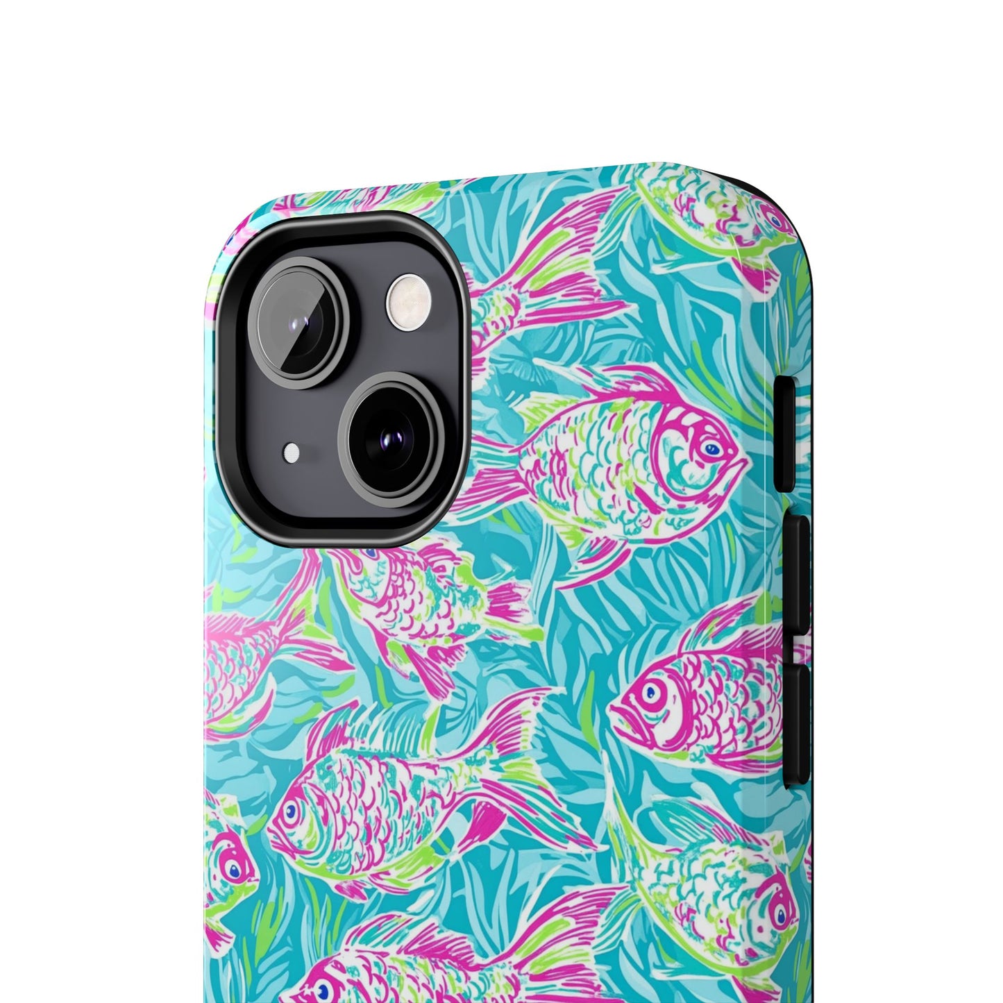 Under the Sea | Colorful Fish Design, Hot Pink Blue Green, Fishing Gifts, Ocean Lover, Marine Life Accessories, Protective Cover