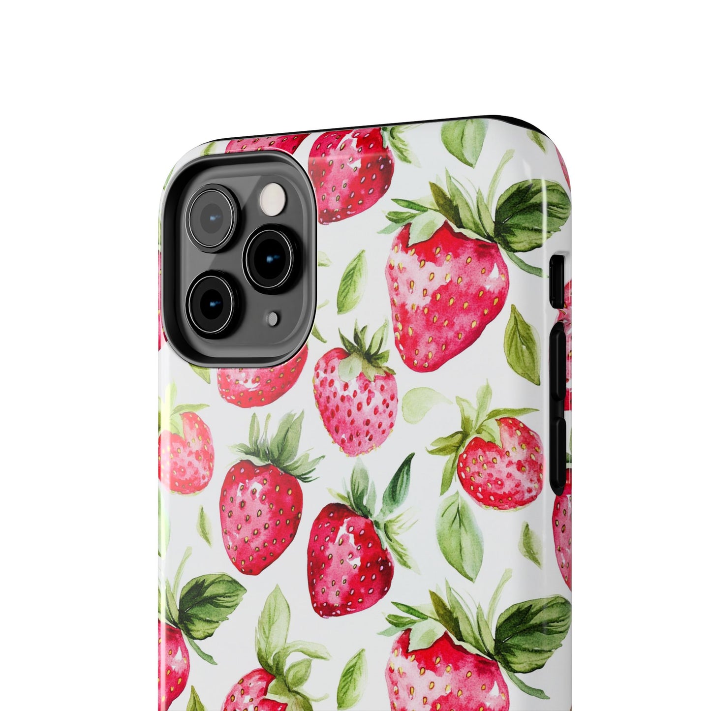 Nature Lover | Strawberry Watercolor Tough Phone Case