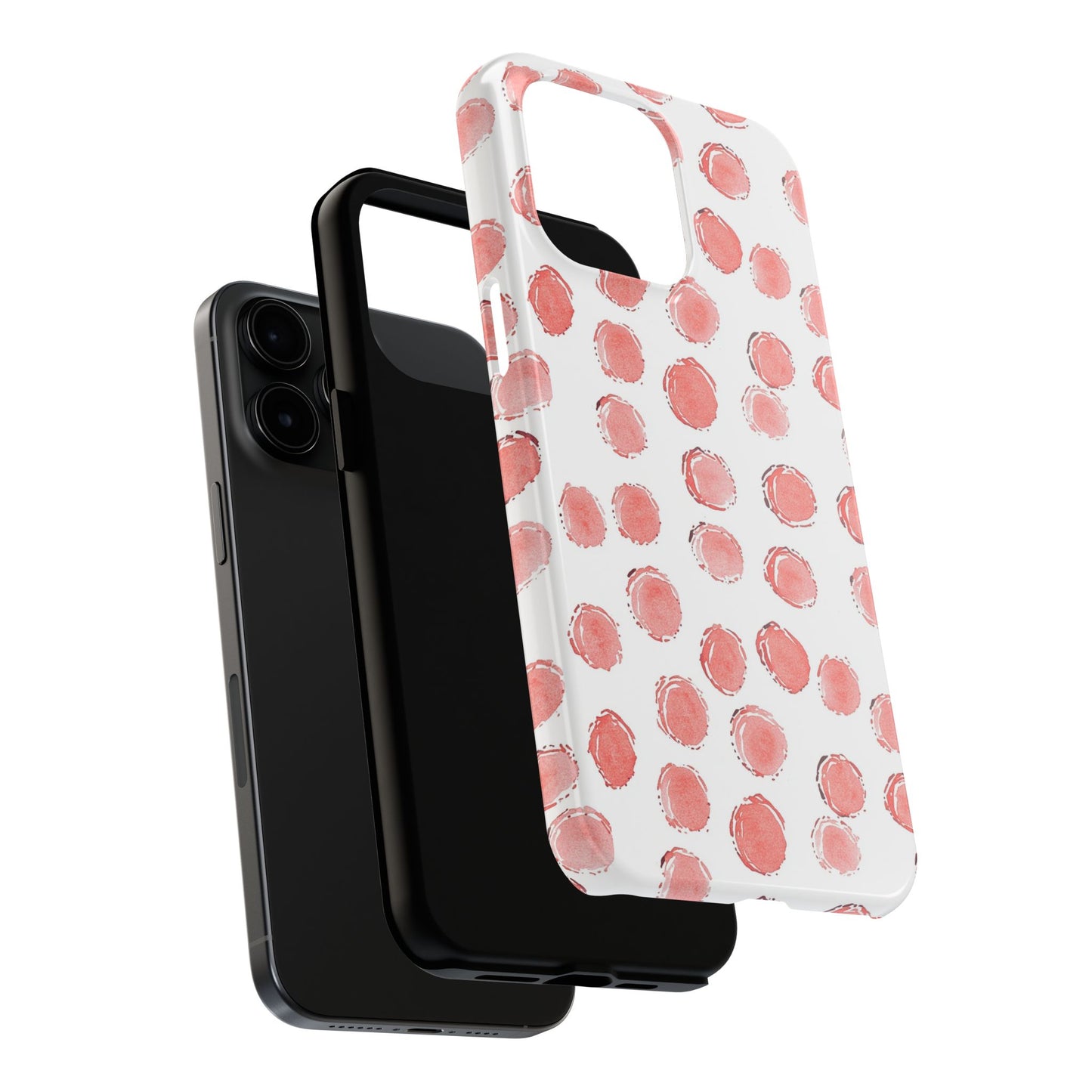 Trendy Spots | Pink Polka Dot Tough Phone Case