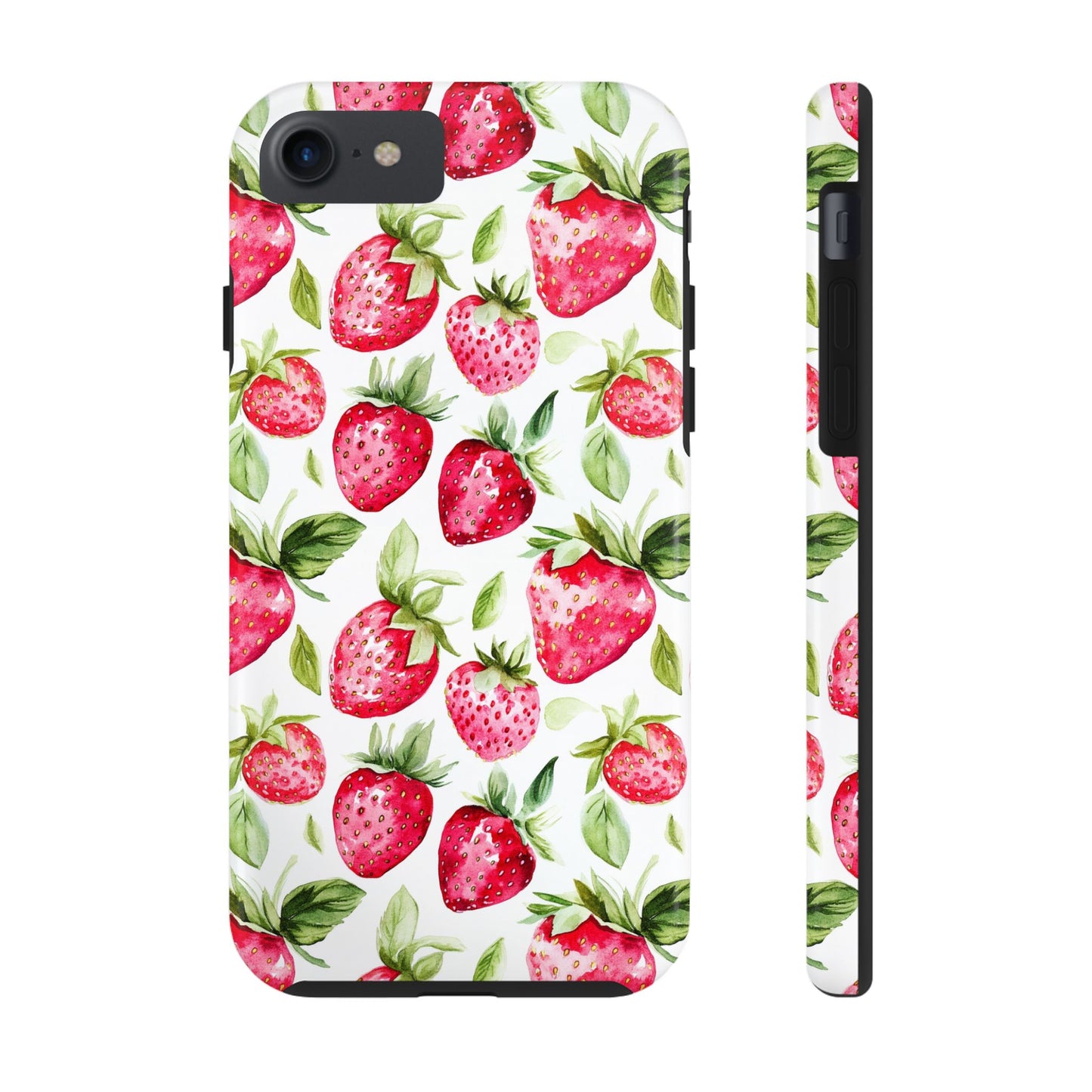 Nature Lover | Strawberry Watercolor Tough Phone Case