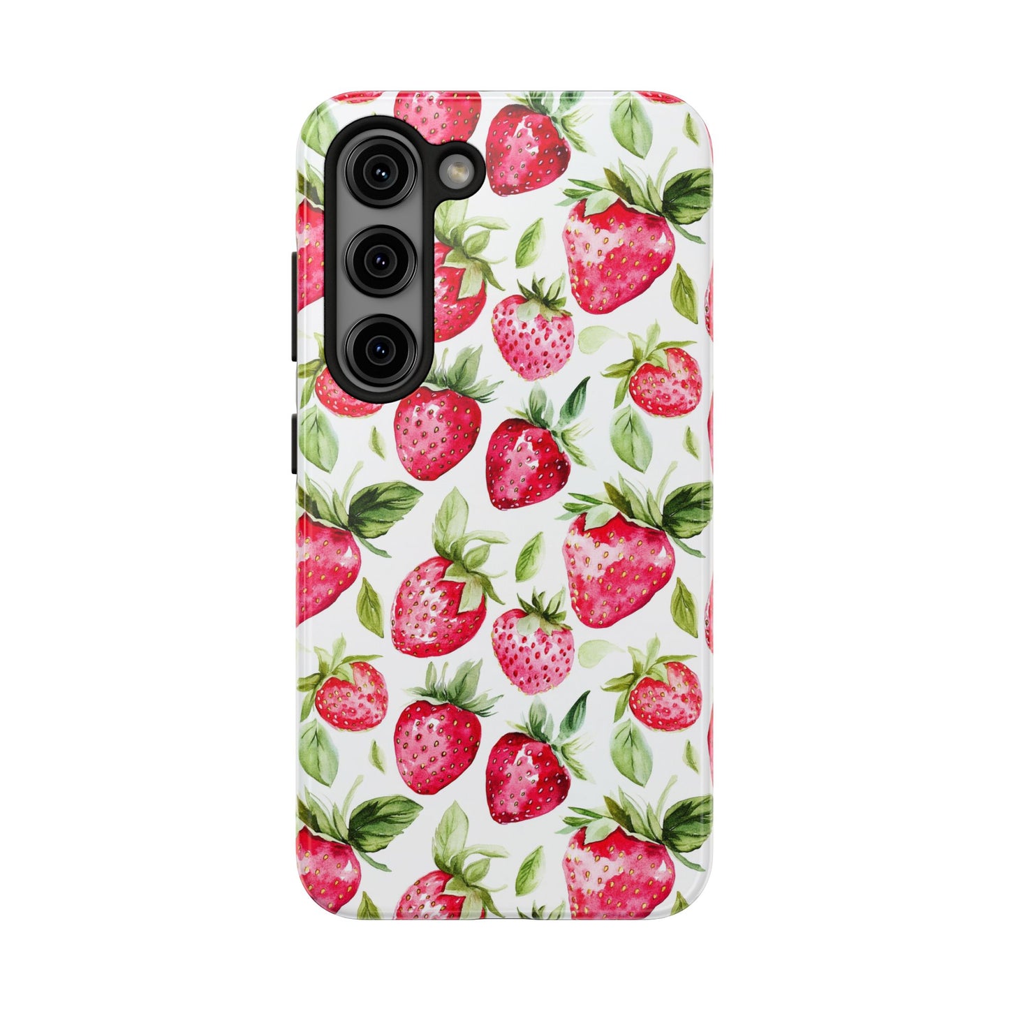Nature Lover | Strawberry Watercolor Tough Phone Case