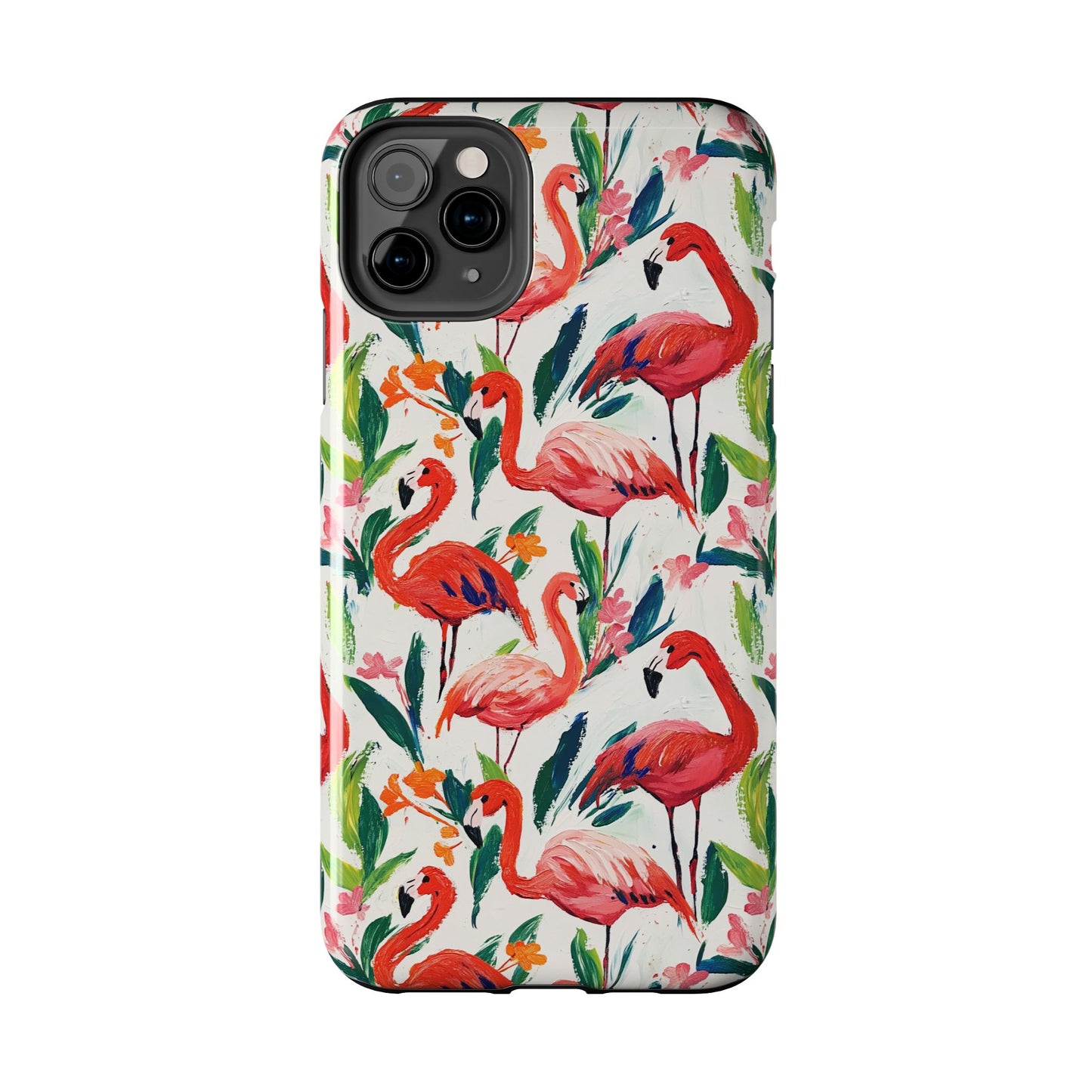 Animal Instinct | Flamingos Tough Phone Case