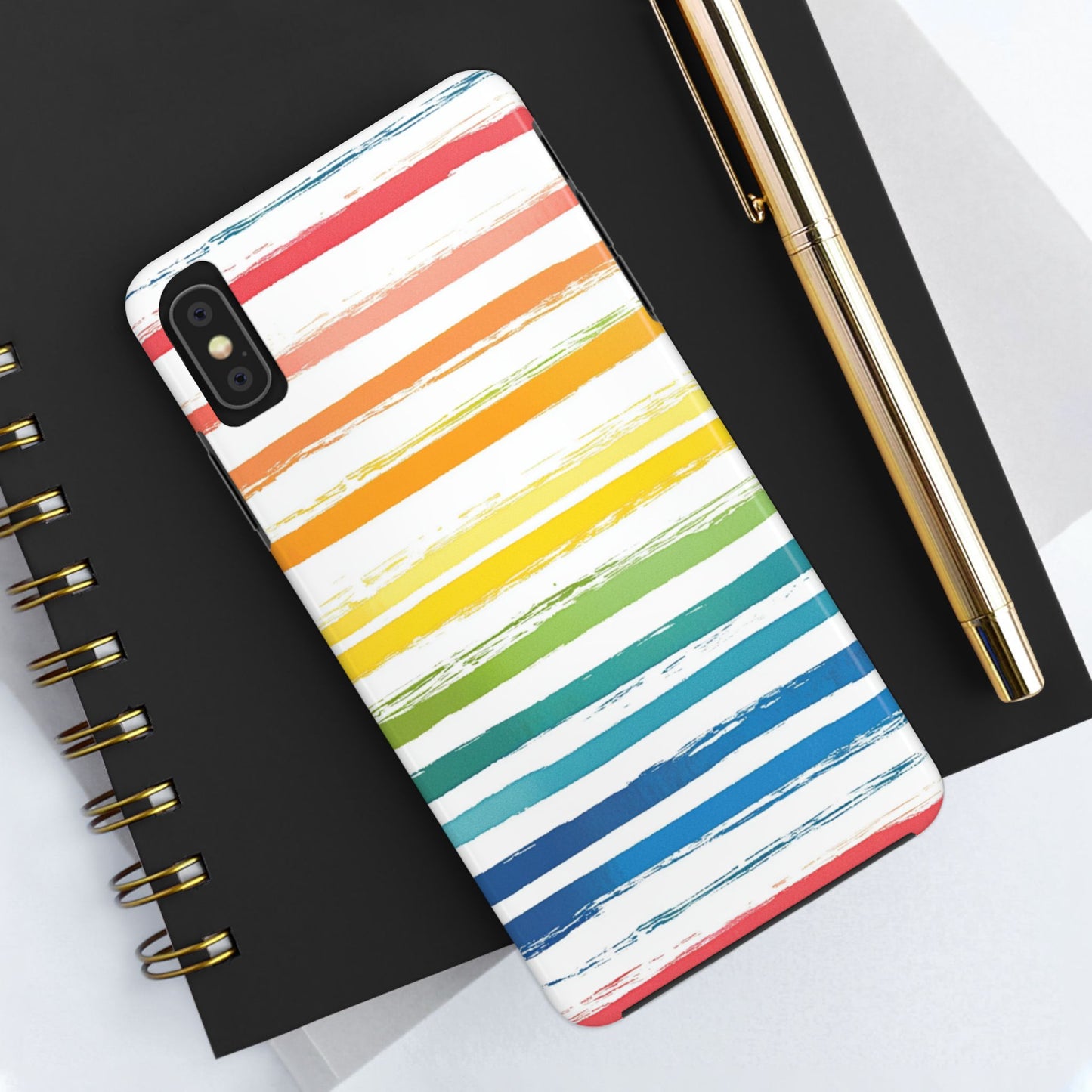 Vibrant Lines | Rainbow Stripes Phone Case