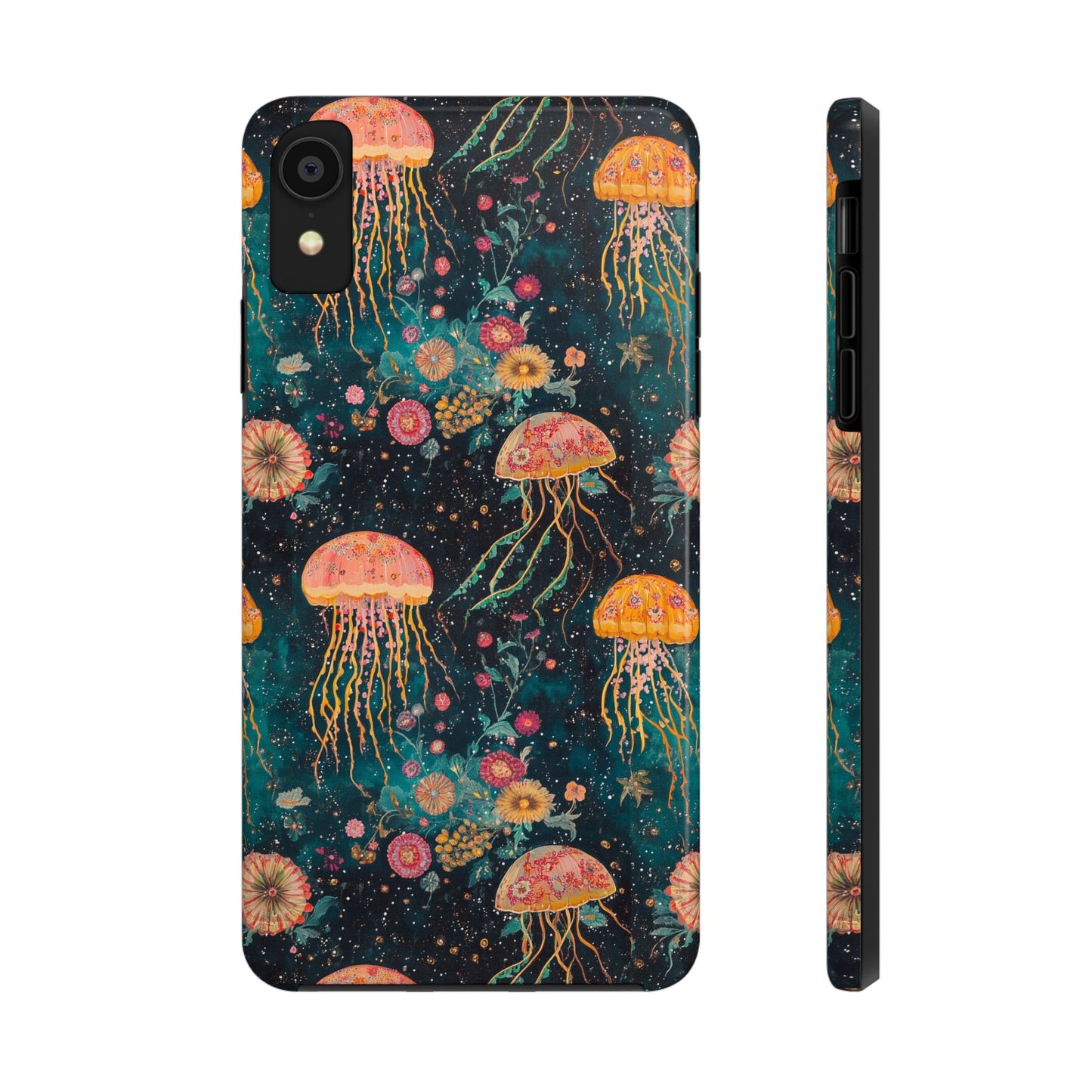 Under the Sea | Jellyfish Phone Cases, Floral Ocean Design, Sea Creature Protective Cover, Unique Tech Accessories, Underwater Theme Gifts, Tough Phone