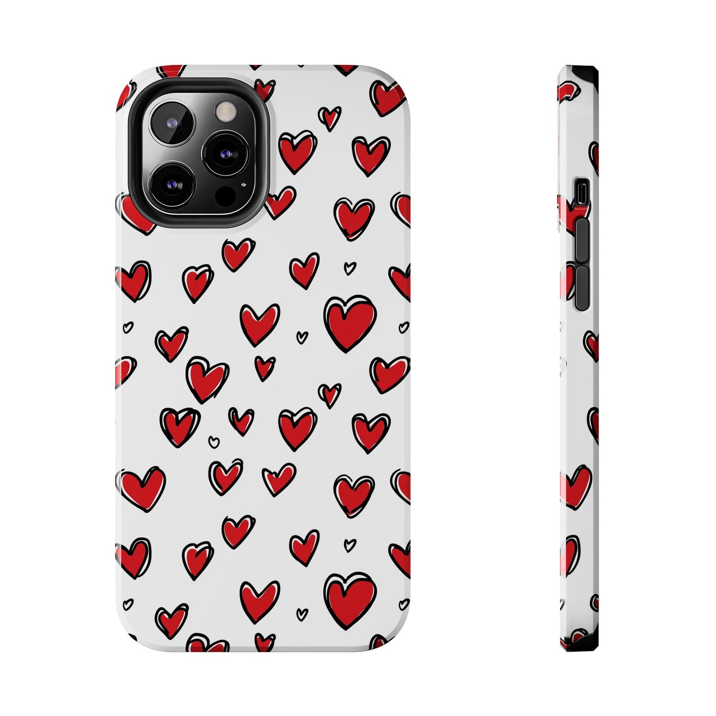 Love is in the Air | Red Hearts Tough Phone Case