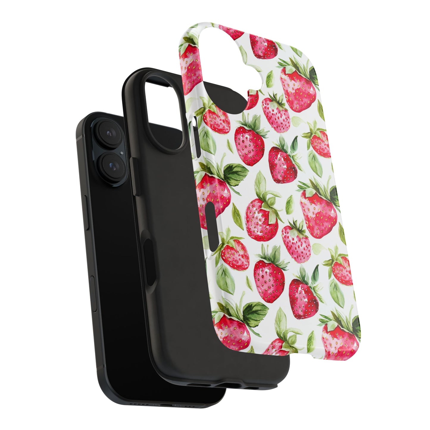 Nature Lover | Strawberry Watercolor Tough Phone Case