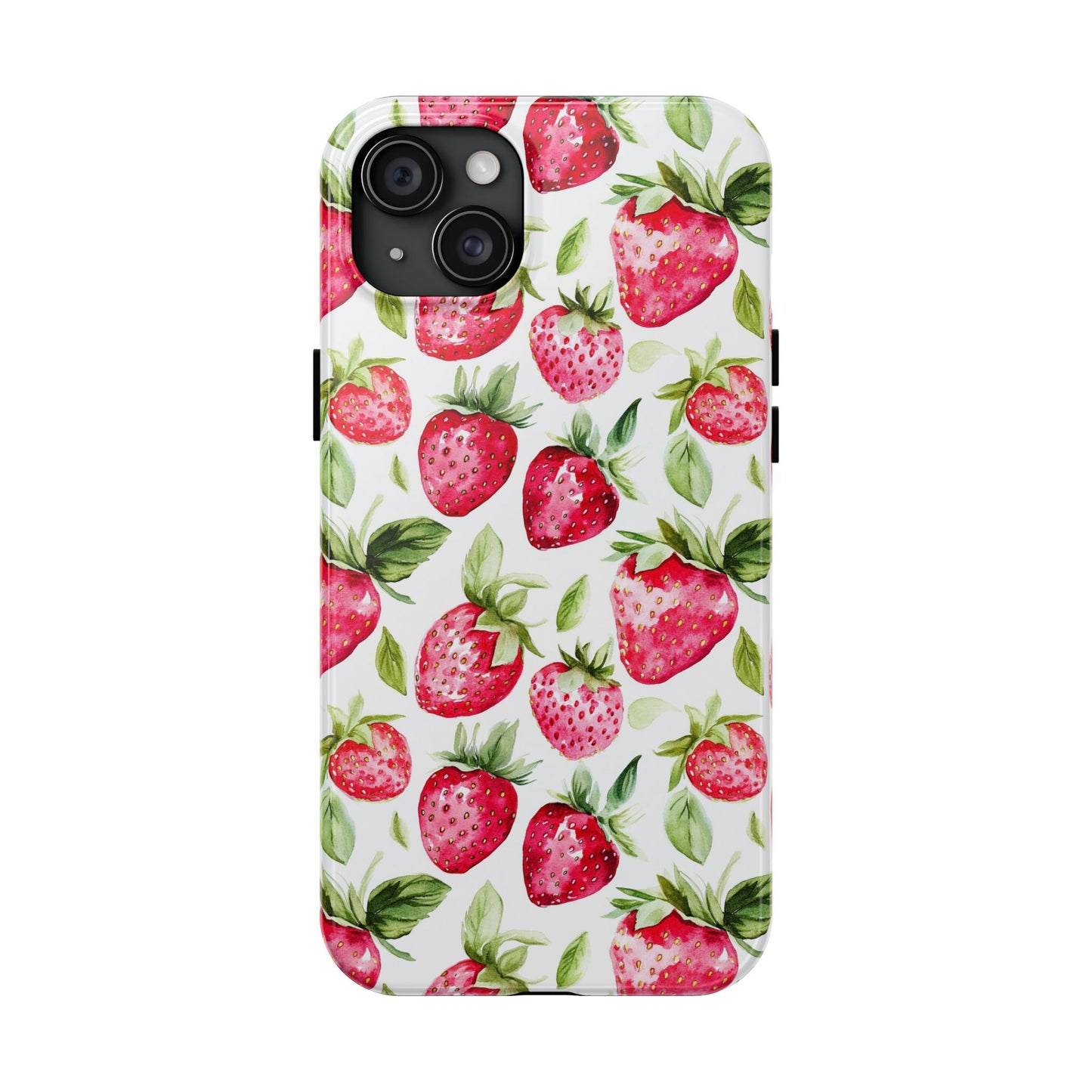 Nature Lover | Strawberry Watercolor Tough Phone Case