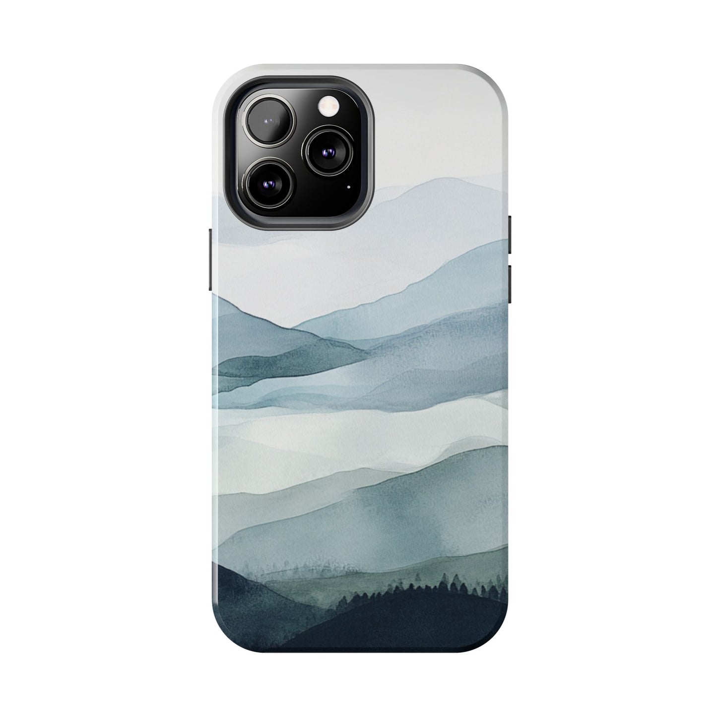 Majestic Mountains | Watercolor Mountain Scene Tough Phone Case