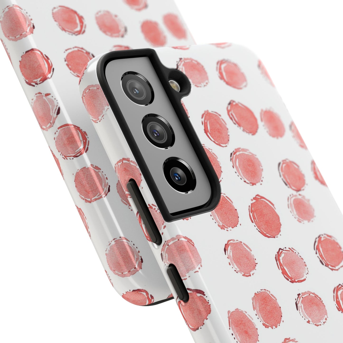 Trendy Spots | Pink Polka Dot Tough Phone Case