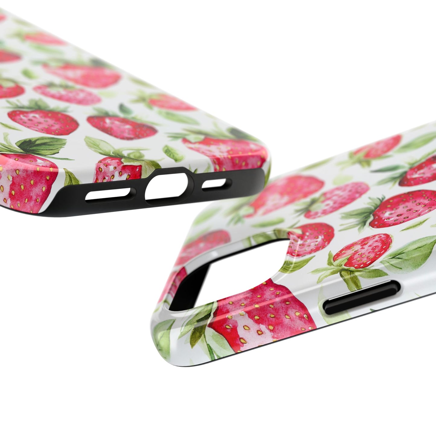 Nature Lover | Strawberry Watercolor Tough Phone Case