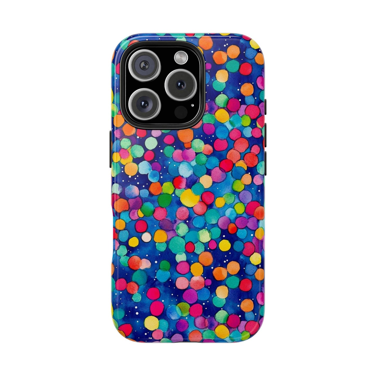 Trendy Spots | Colorful Blues Polka Dots Phone Case