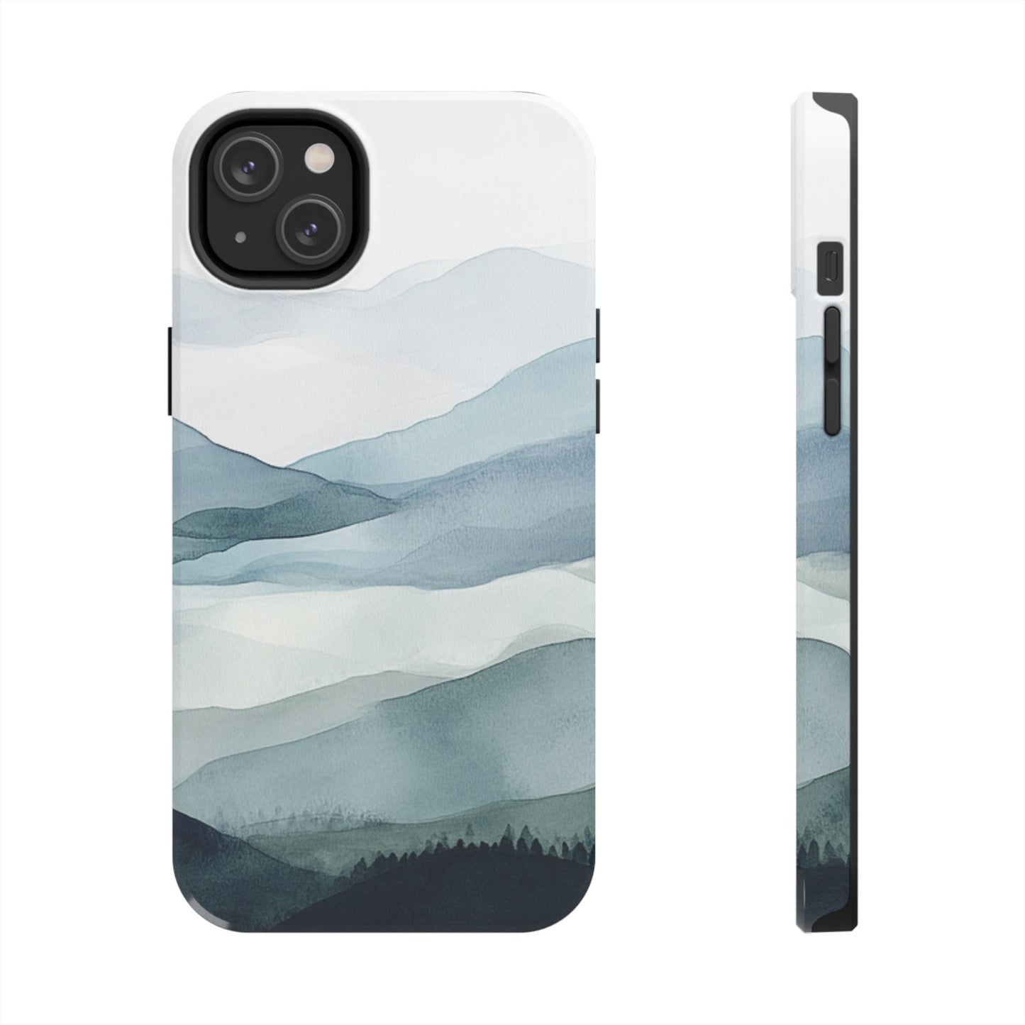 Majestic Mountains | Watercolor Mountain Scene Tough Phone Case