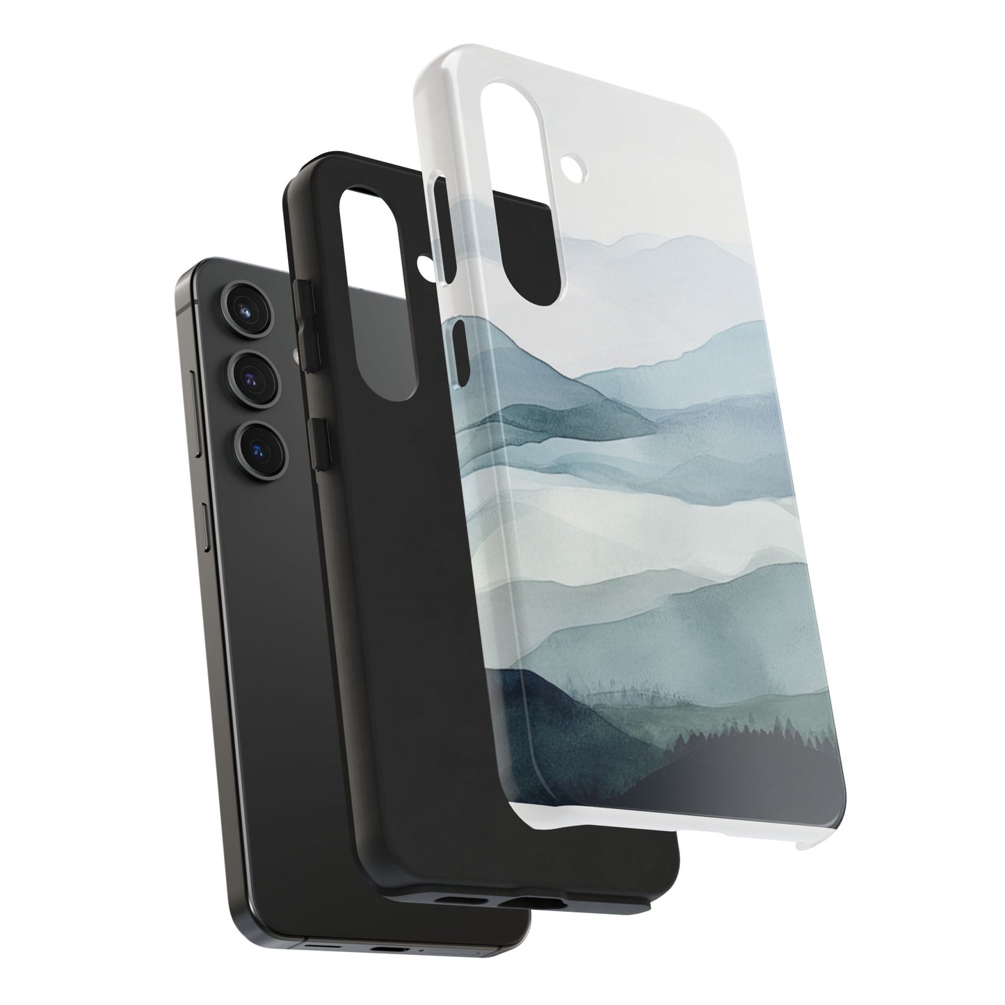 Majestic Mountains | Watercolor Mountain Scene Tough Phone Case