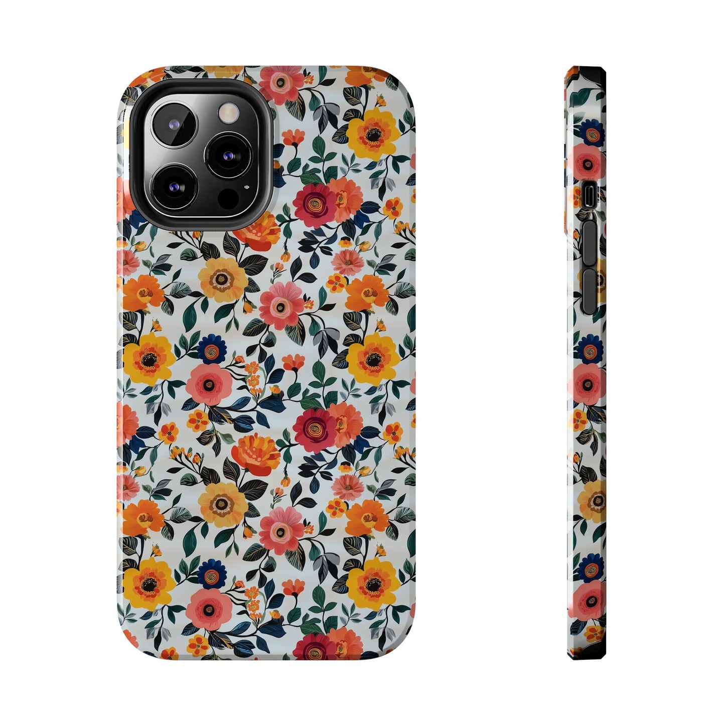 In Bloom | Small Colorful Flowers Tough Phone Cases
