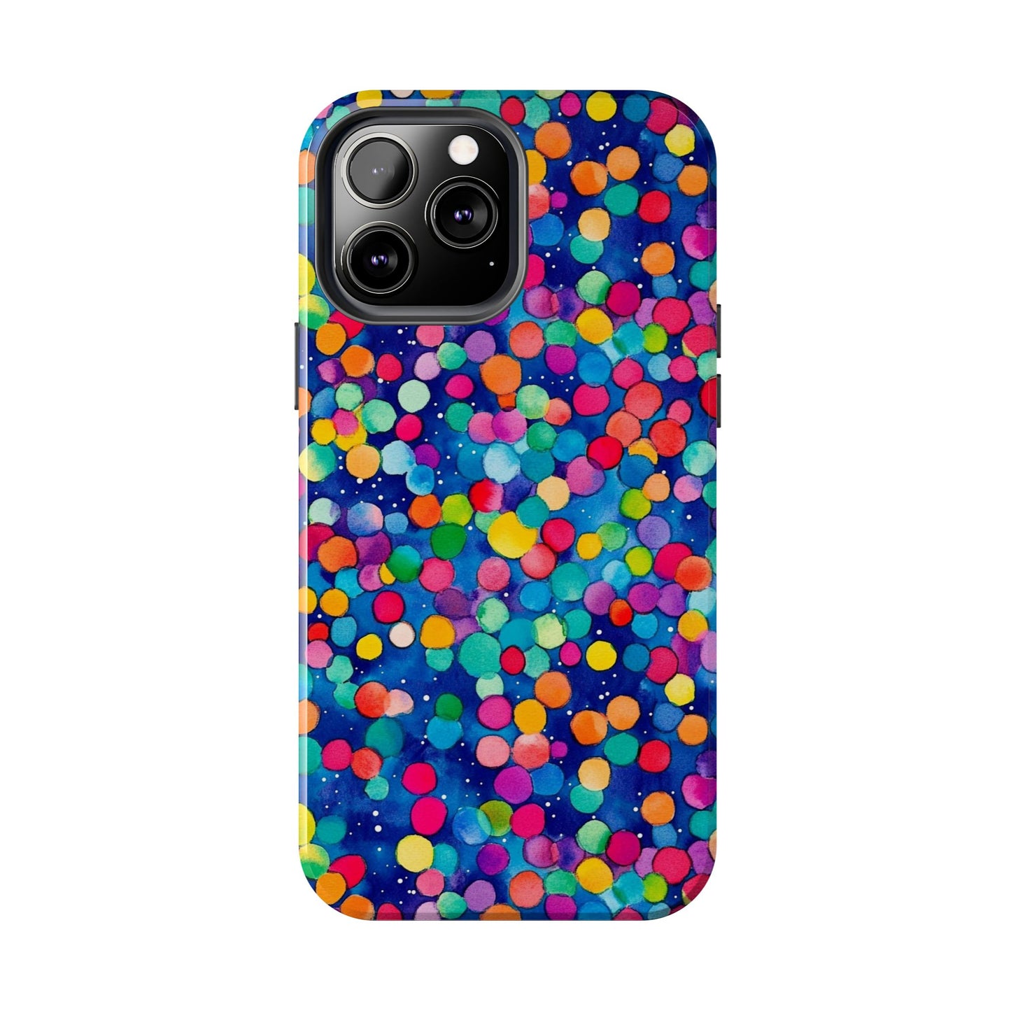 Trendy Spots | Colorful Blues Polka Dots Phone Case