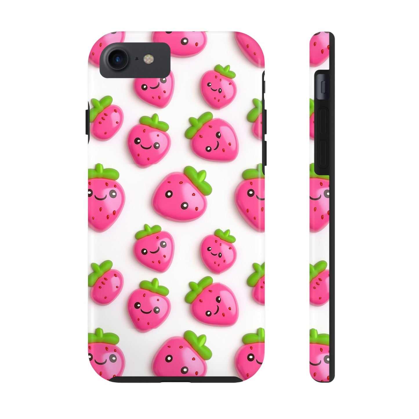 Quirky Chic | Smiling Strawberries Tough Phone Case