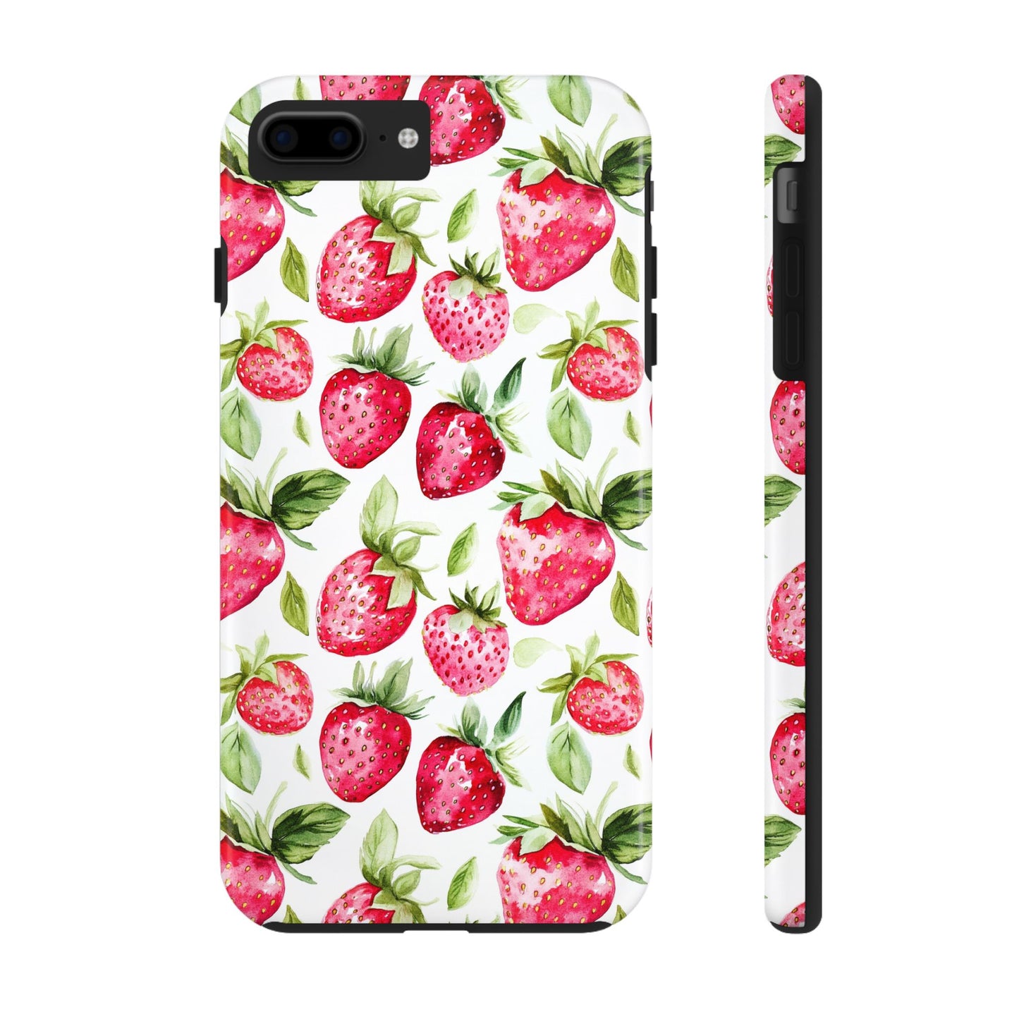 Nature Lover | Strawberry Watercolor Tough Phone Case