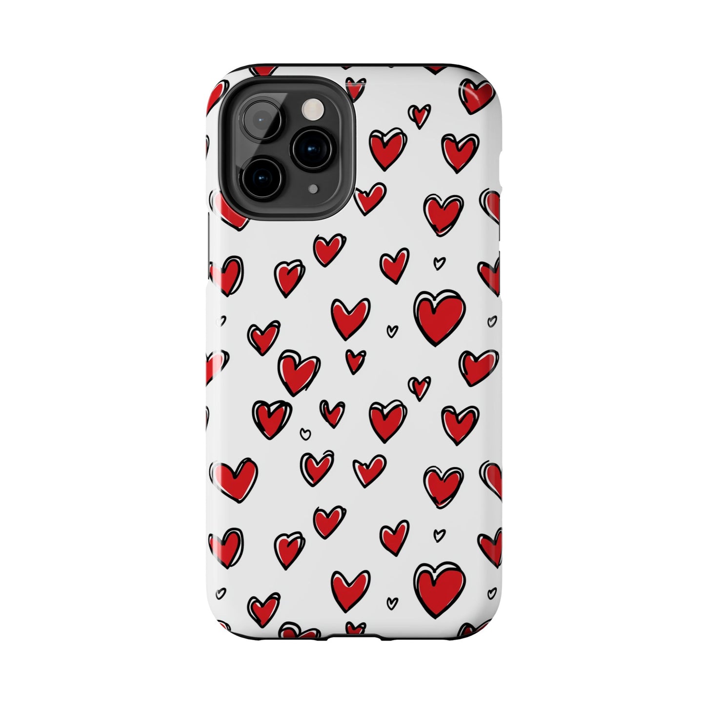 Love is in the Air | Red Hearts Tough Phone Case