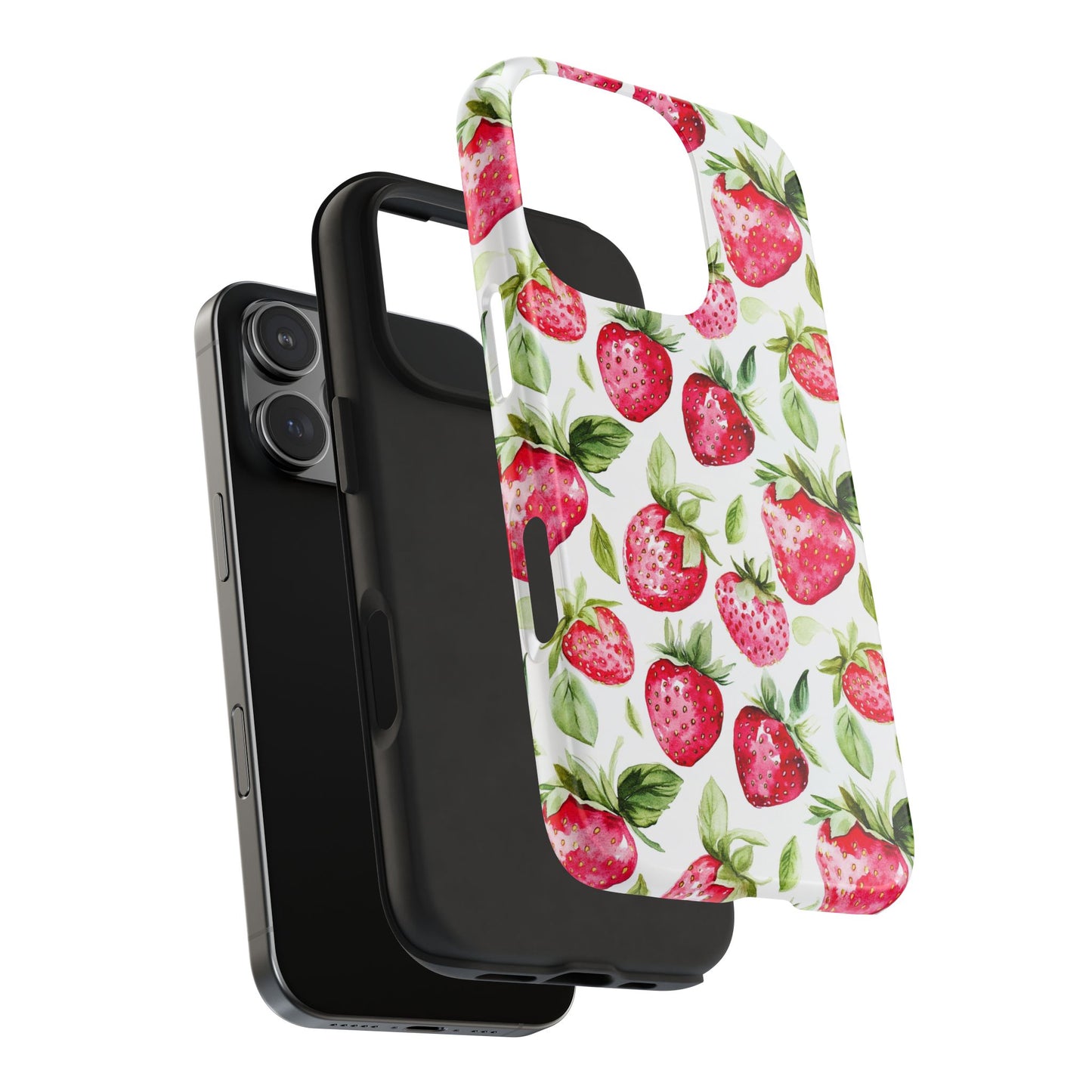 Nature Lover | Strawberry Watercolor Tough Phone Case