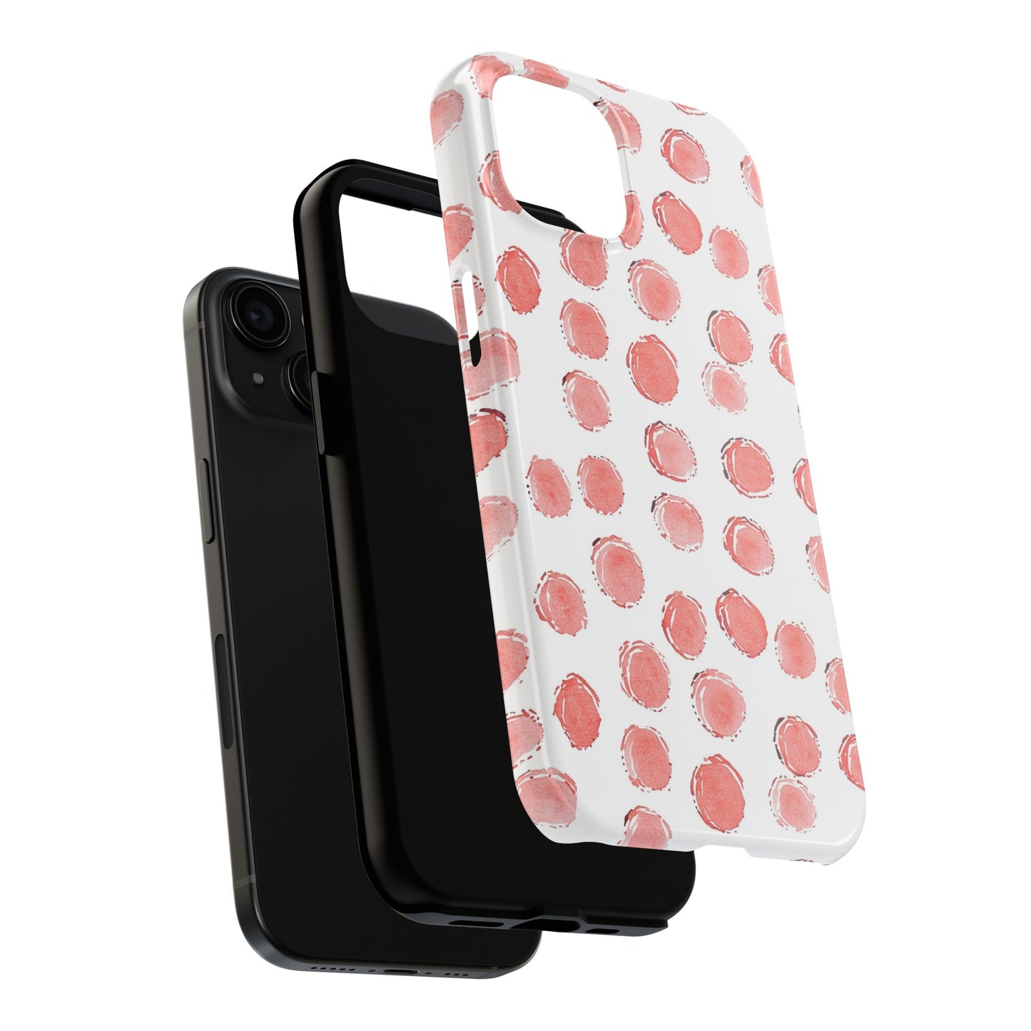 Trendy Spots | Pink Polka Dot Tough Phone Case