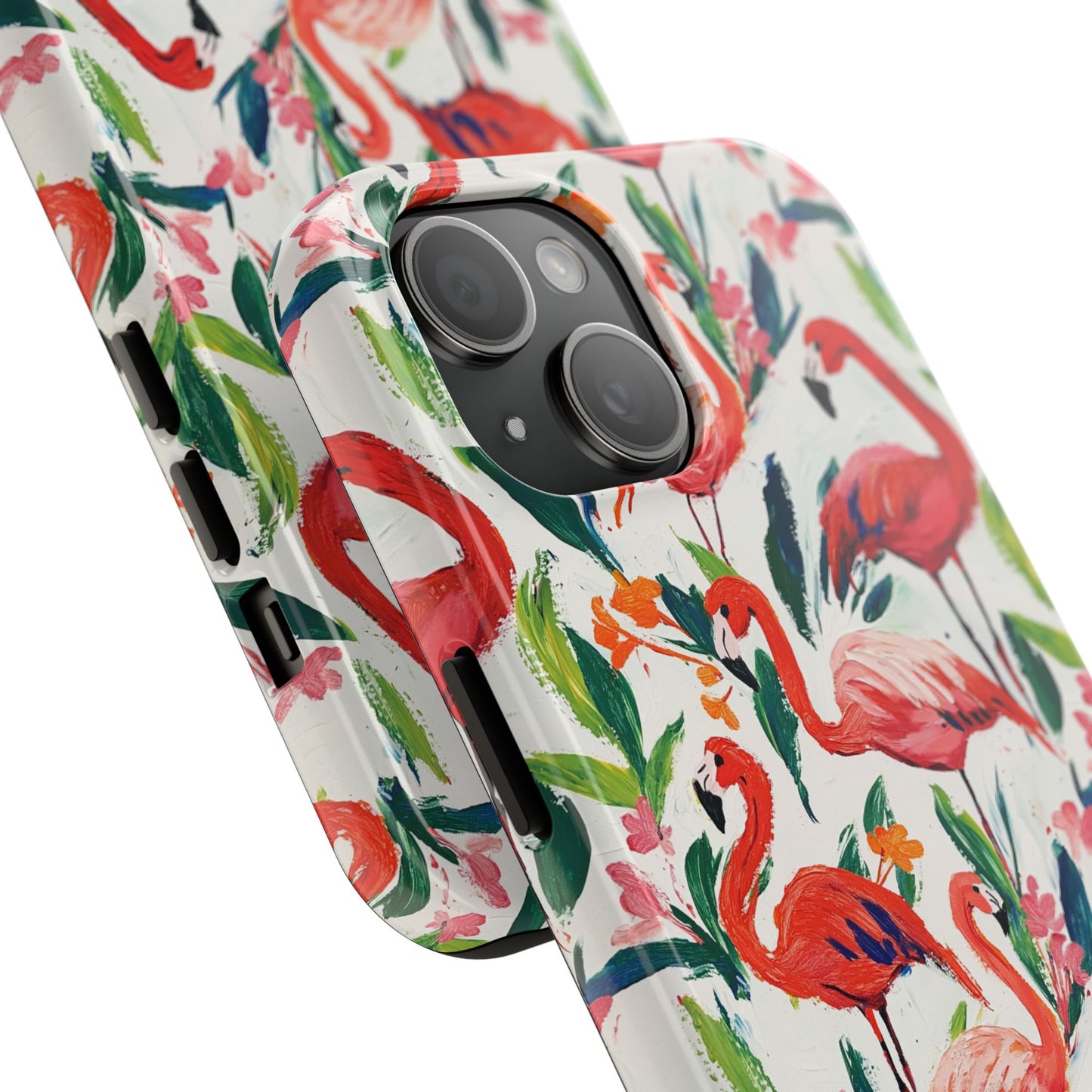 Animal Instinct | Flamingos Tough Phone Case