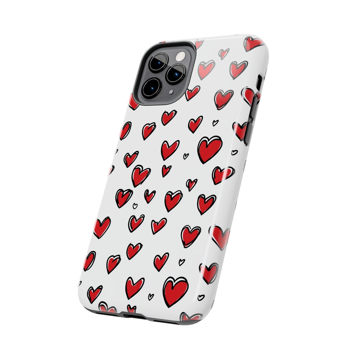 Love is in the Air | Red Hearts Tough Phone Case