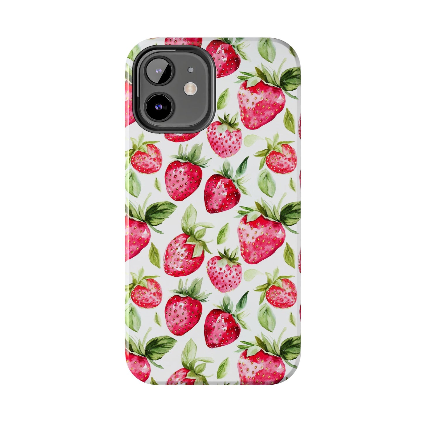 Nature Lover | Strawberry Watercolor Tough Phone Case