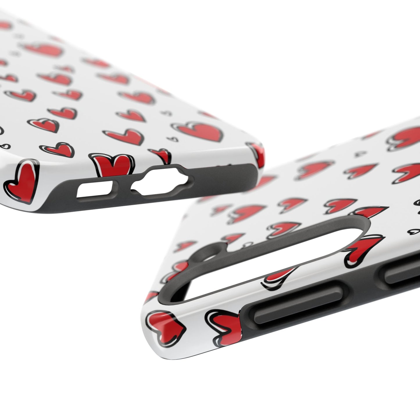 Love is in the Air | Red Hearts Tough Phone Case