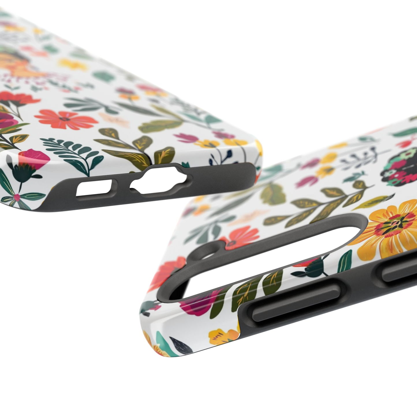 Frida Collection | Frida Kahlo Among Flowers, Colorful Mexican Inspired, Tough Phone Cases, Protective Cell Phone Cover, Hard Shell Phone