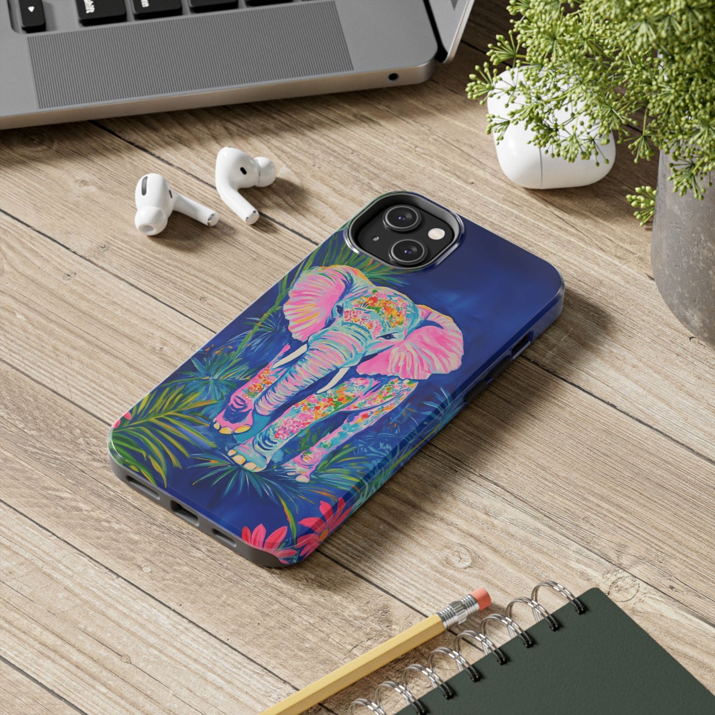 Animal Instinct | Vibrant Elephant Tough Phone Case