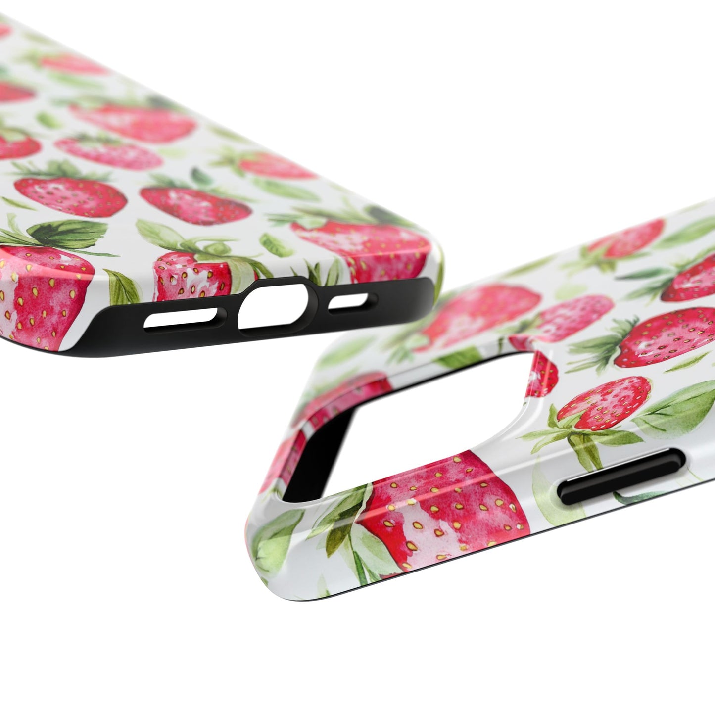 Nature Lover | Strawberry Watercolor Tough Phone Case