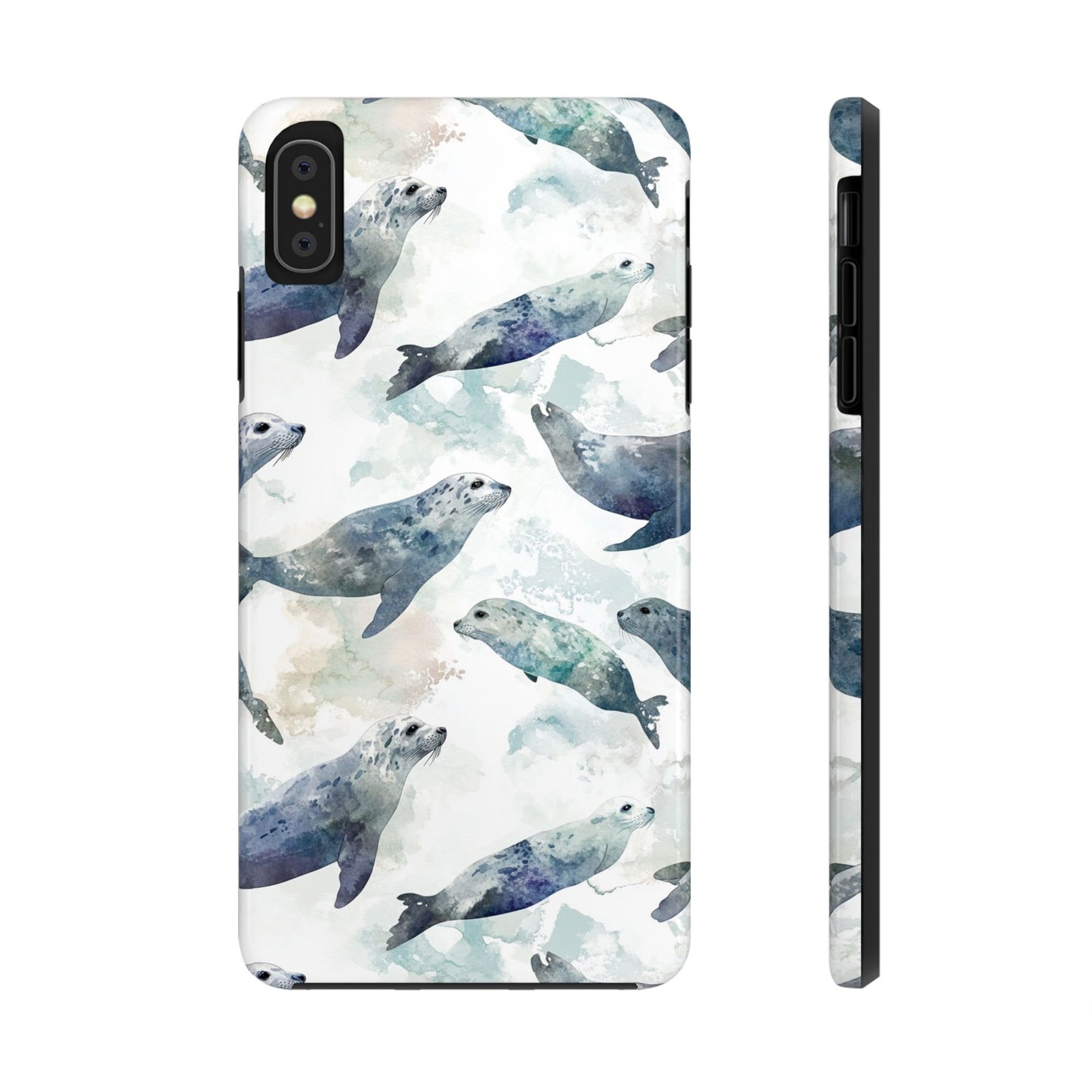 Animal Instinct | Watercolor Leopard Seals